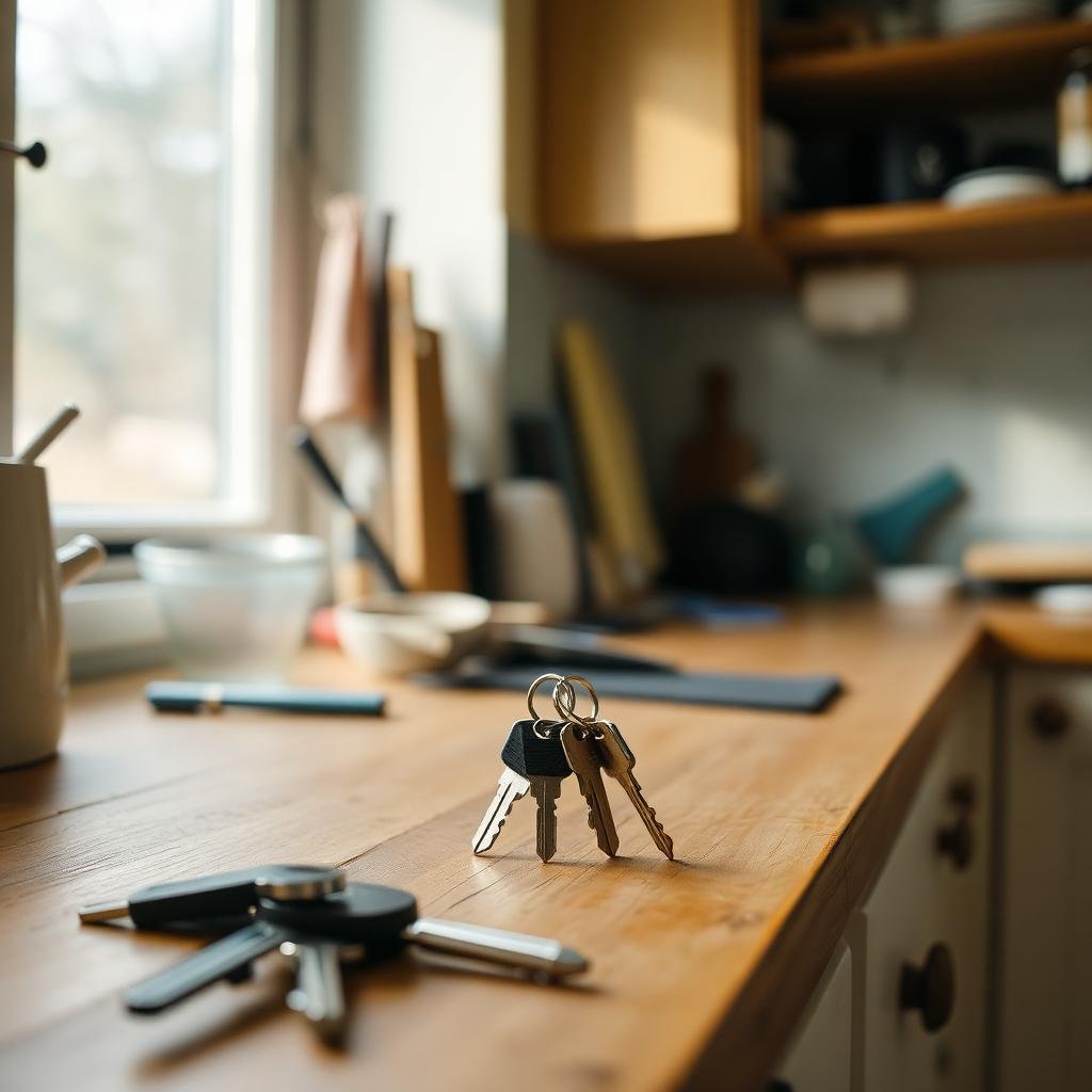 A shared home office set-up