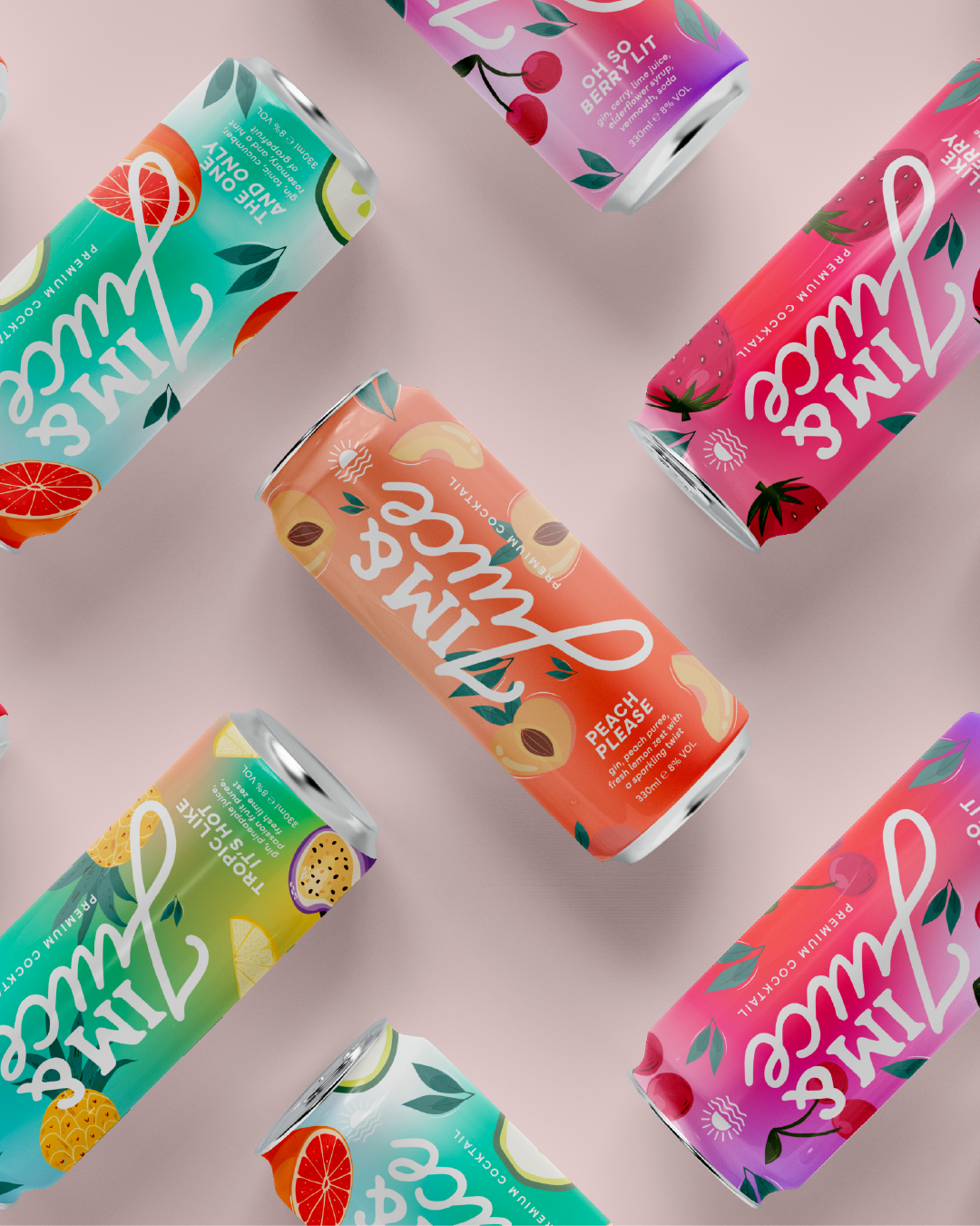 Jim and Juice - Drinks Packaging Design