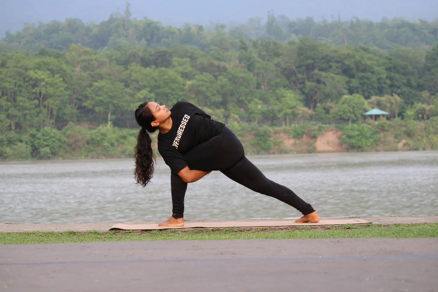 Srishti Aswal leading a yoga and mobility session