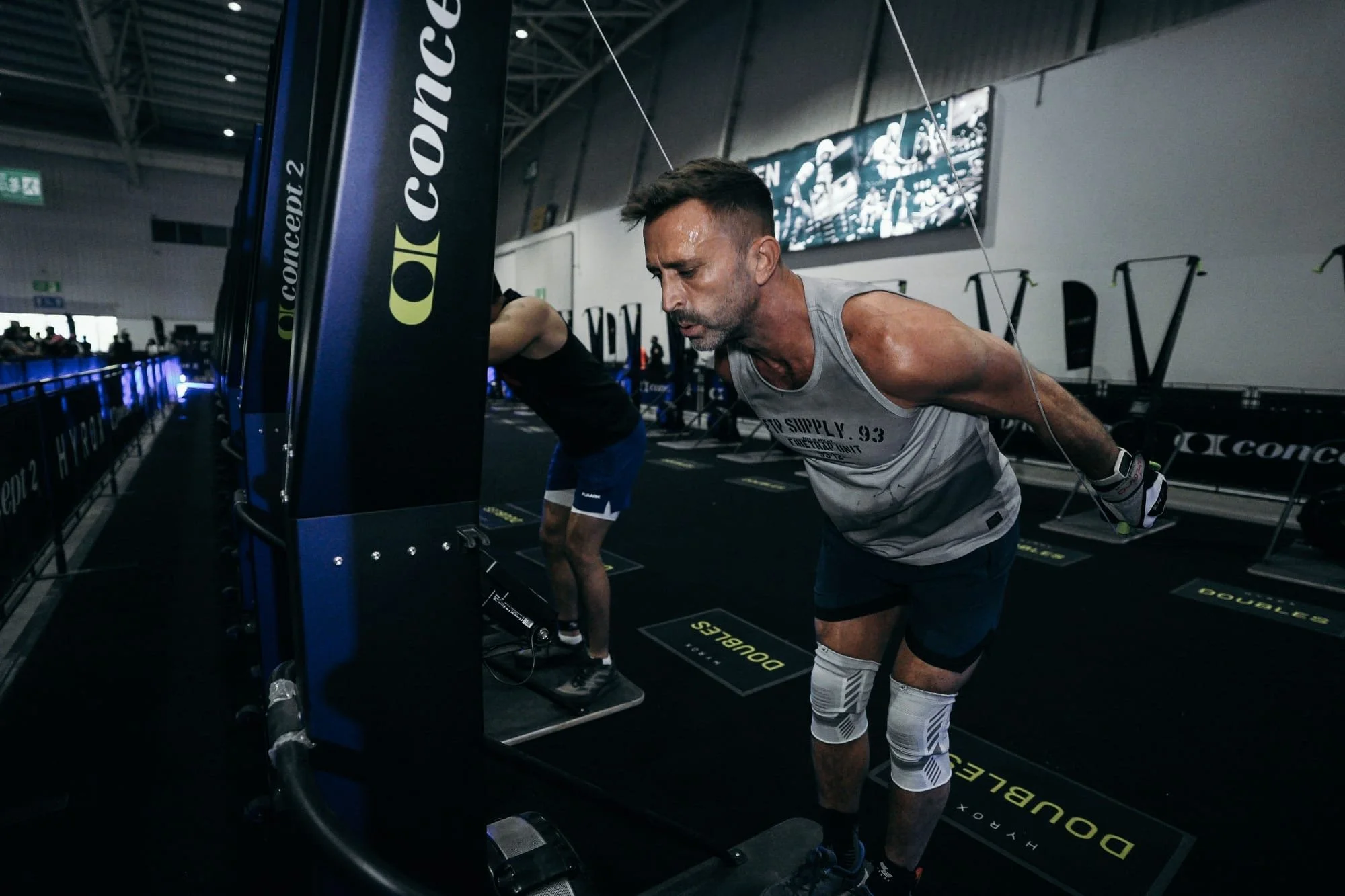 Robert Townson on the SkiErg at HYROX Bengaluru 2026