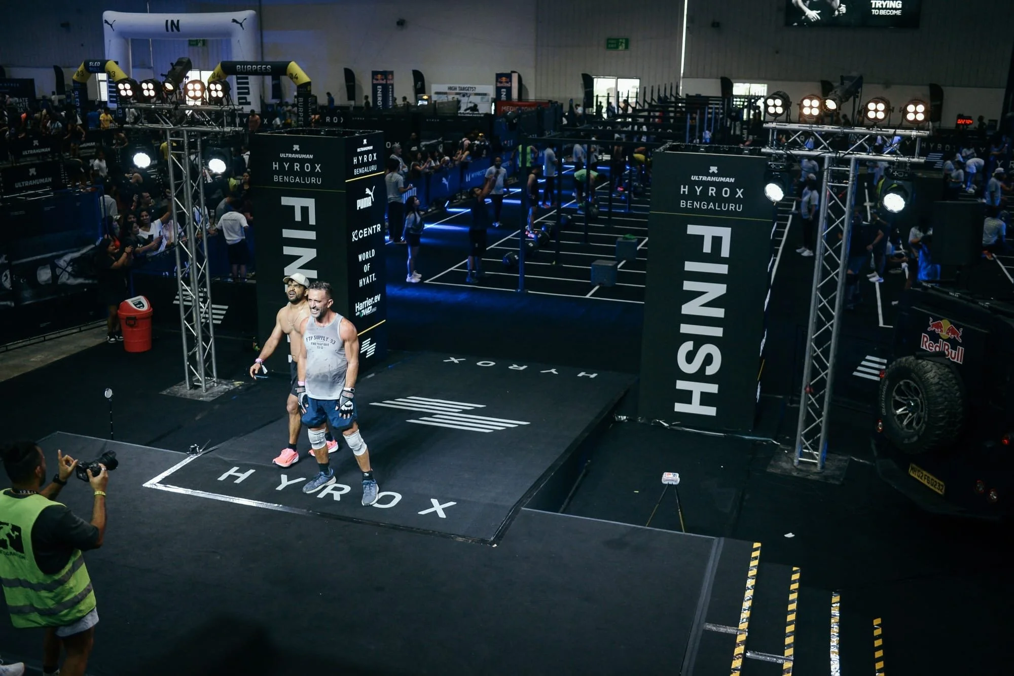 Robert Townson finishing HYROX Bengaluru 2026