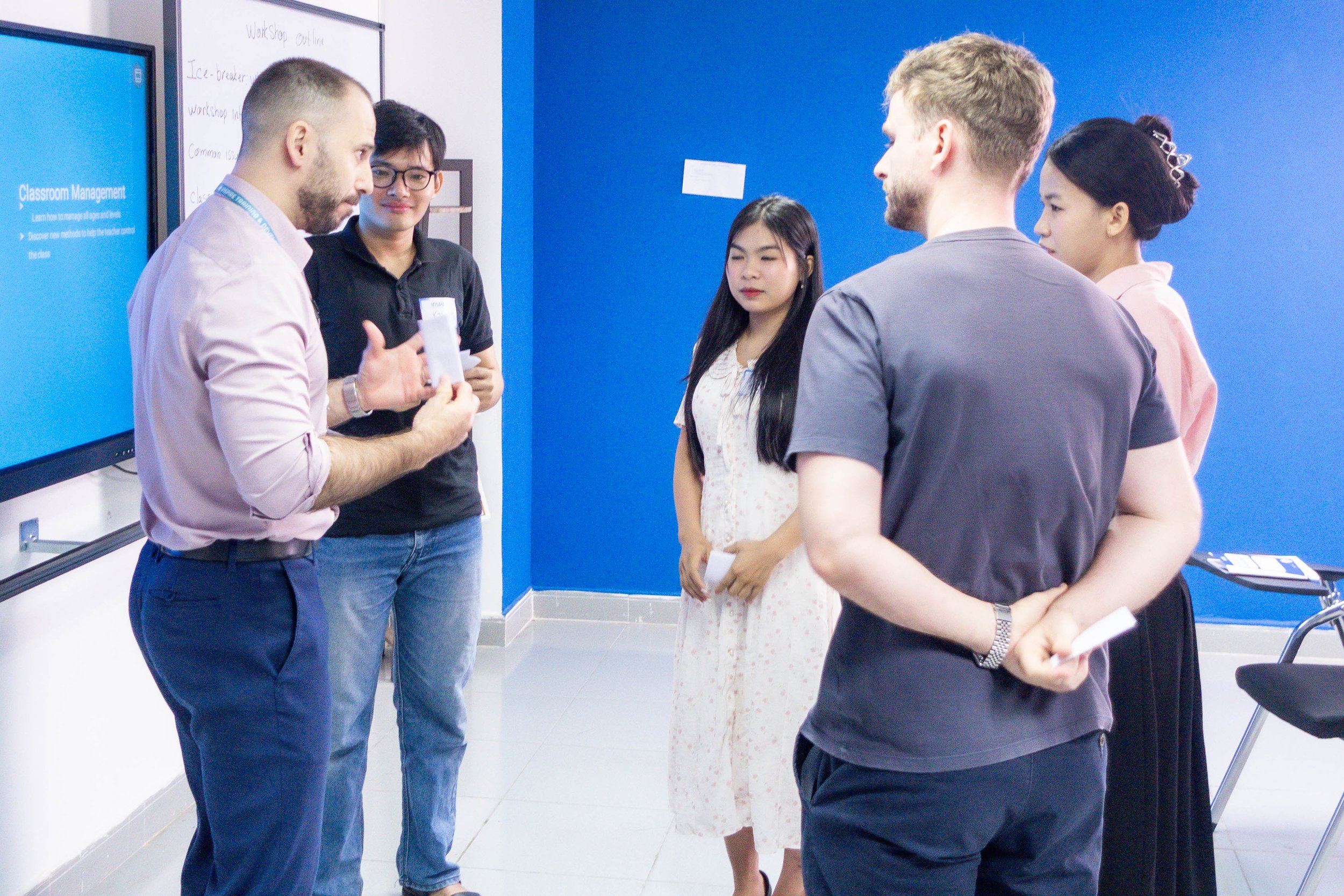 TESOL classroom management training session at Inspire Training and Development