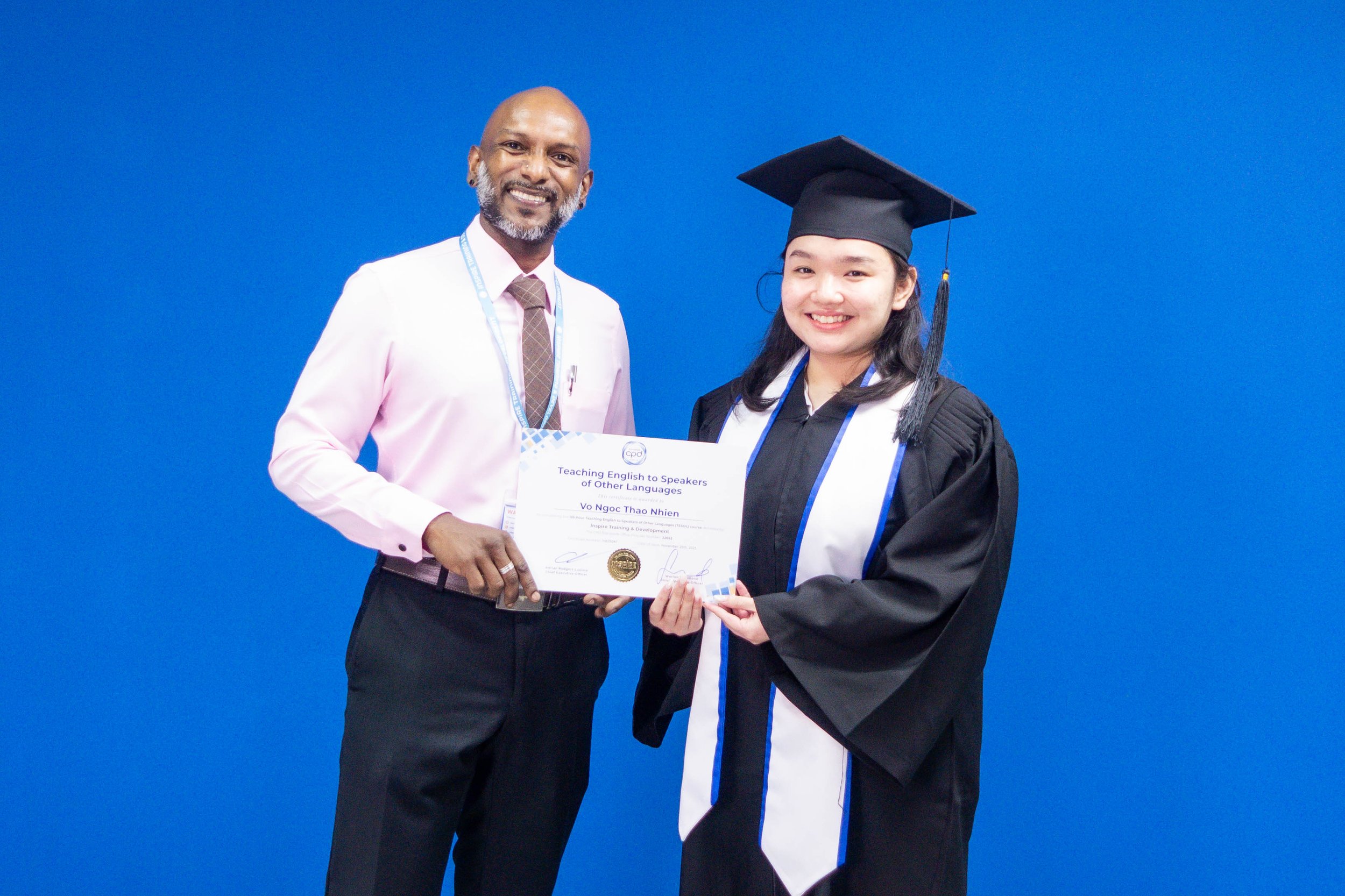 Học viên tốt nghiệp TESOL tại Inspire
