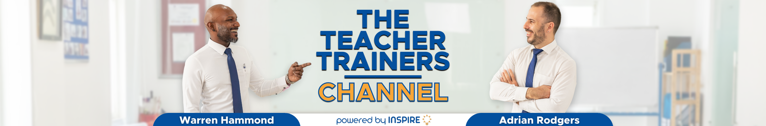 Warren Hammond and Adrian Rodgers, hosts of The Teacher Trainers