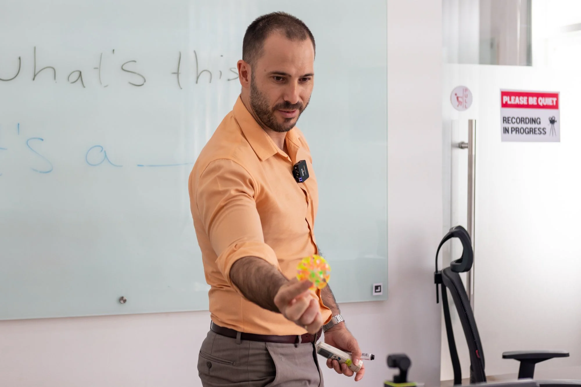 Inspire trainer delivering a live online TESOL session