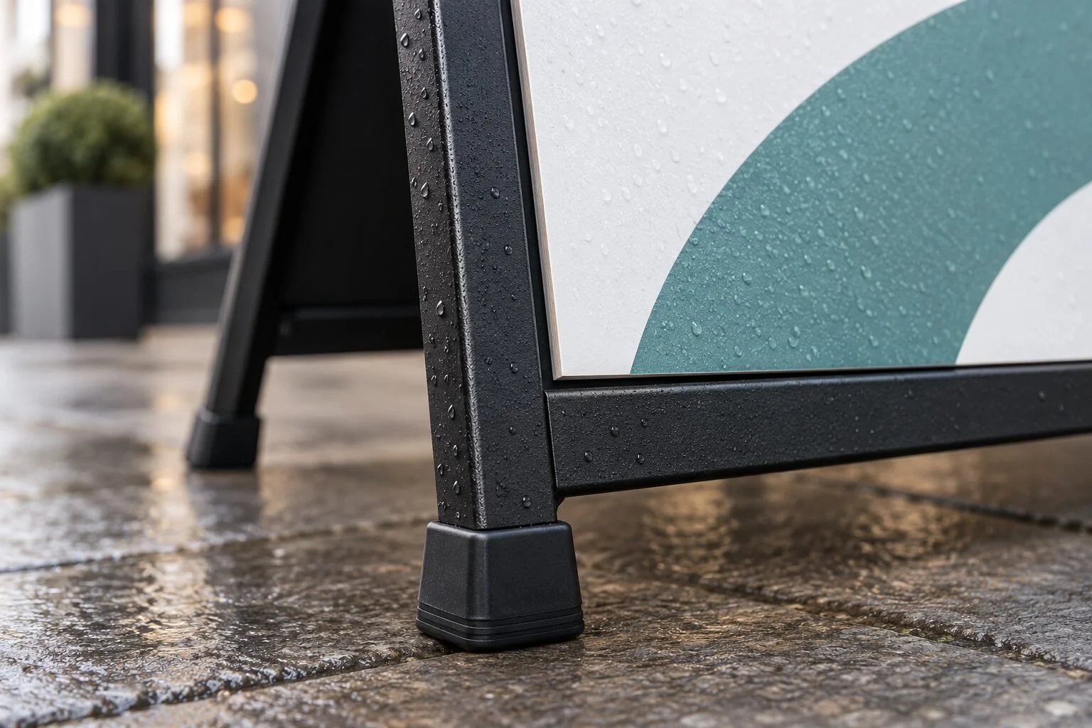 Detail of Sidewalk Signs