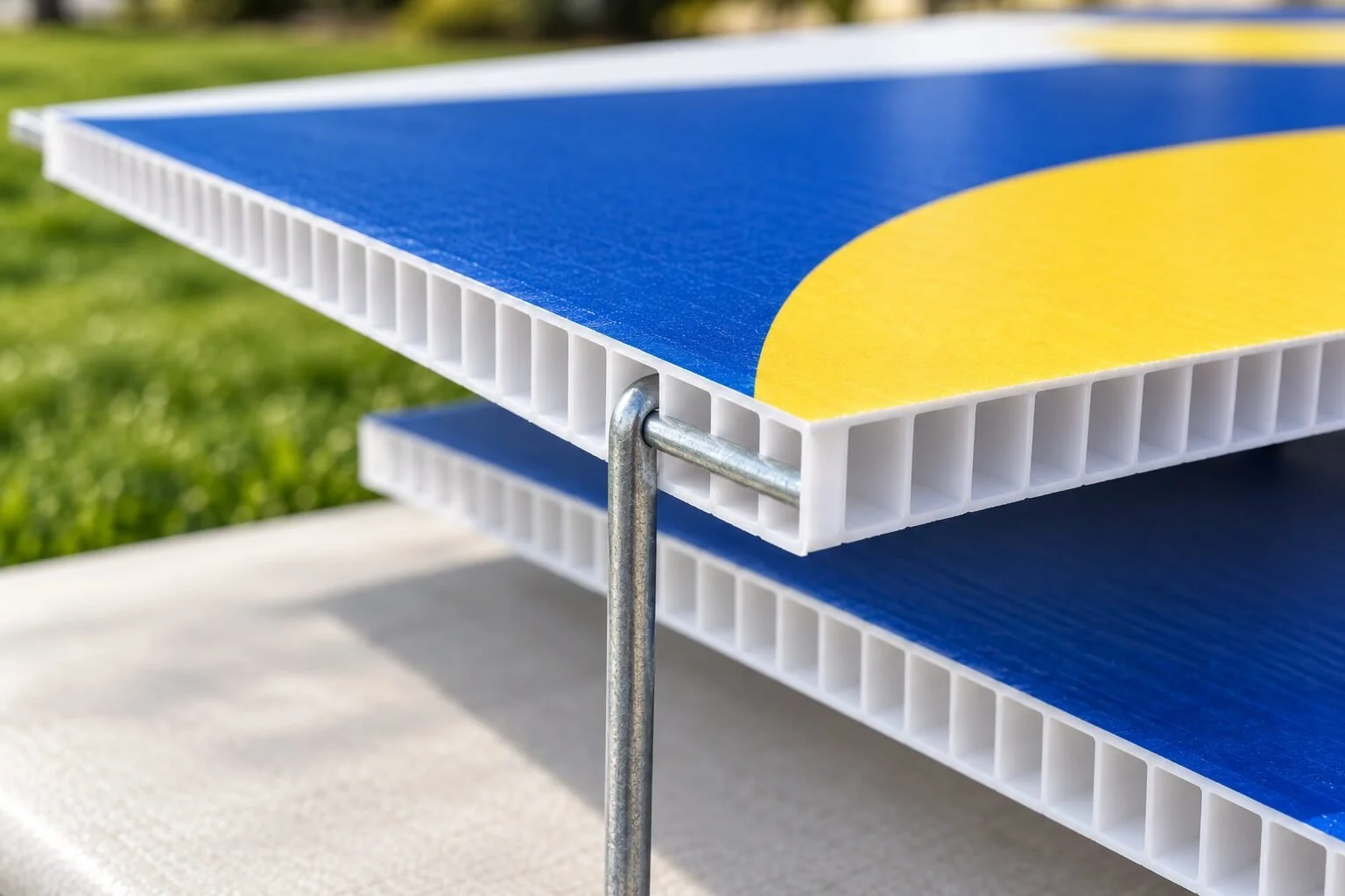 Detail of Corrugated Signs