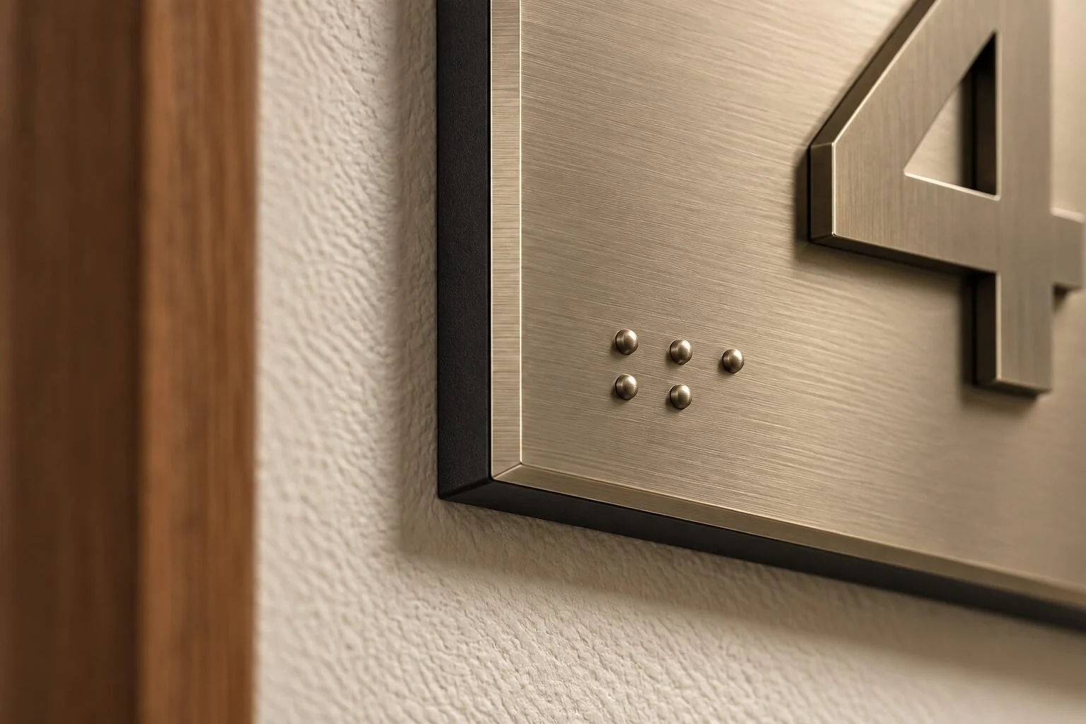 Detail of Room ID Signs