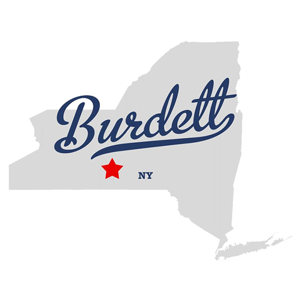 Burdett Village Stop Logo