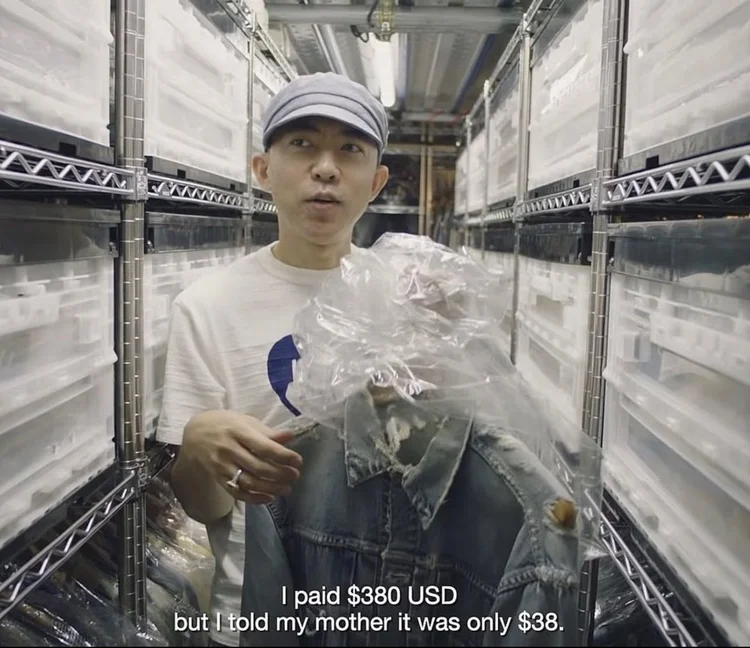 Nigo in his closet