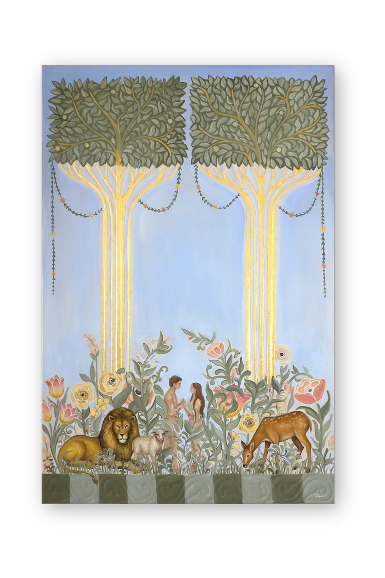Adam und Eva, christliches Kunstwerk von Natalie Ingerle