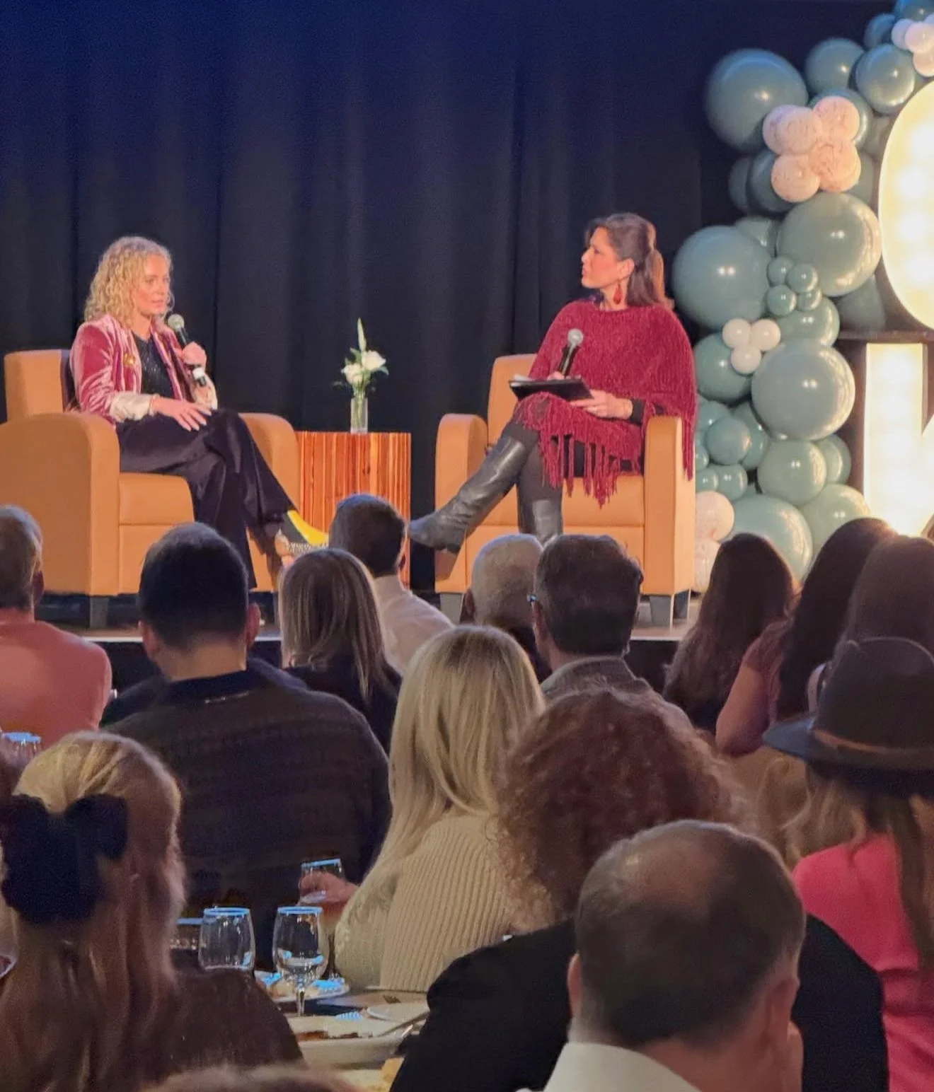 Evane Stoner speaking on stage
