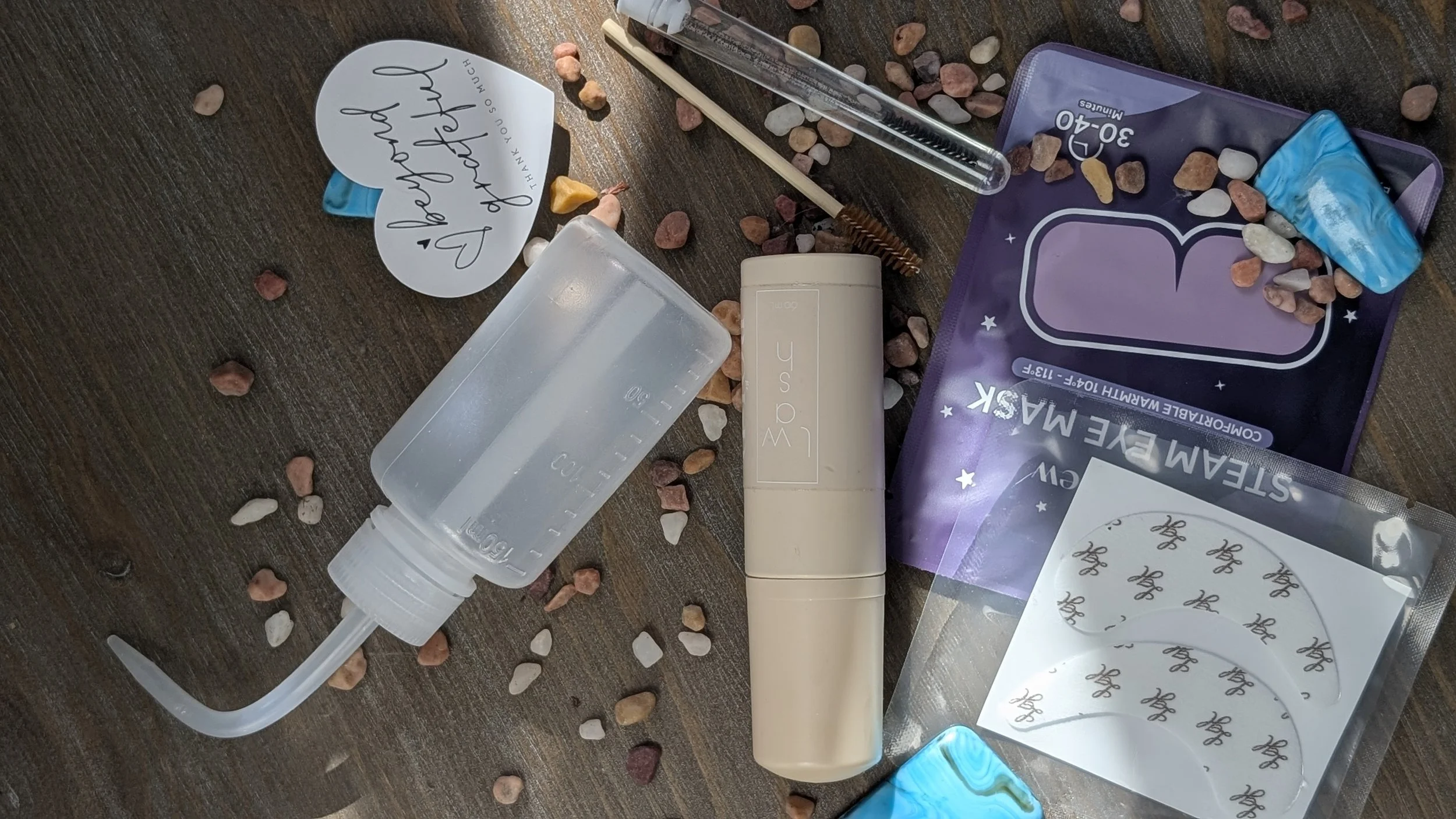 Be Bold the Salon lash extension cleanser shampoo kit with foaming wash rinse bottle cleansing brush and steam eye mask in Woods Cross Utah