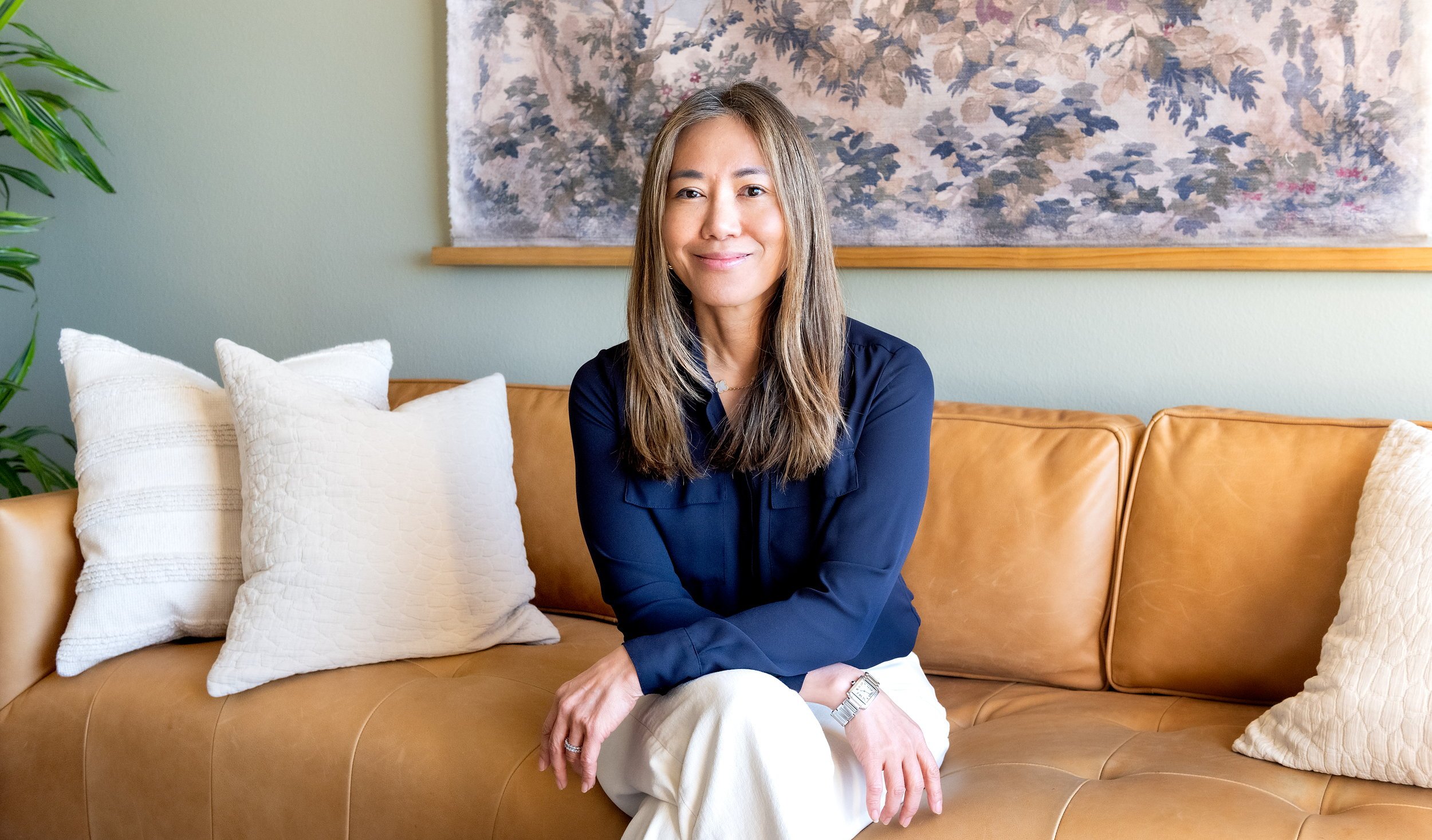 Lisa Chen, LMFT, founder of Lisa Chen & Associates Therapy, in the Hermosa Beach office