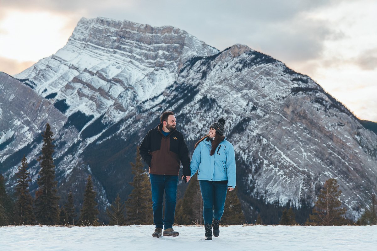 Tunnel Mountain in Winter