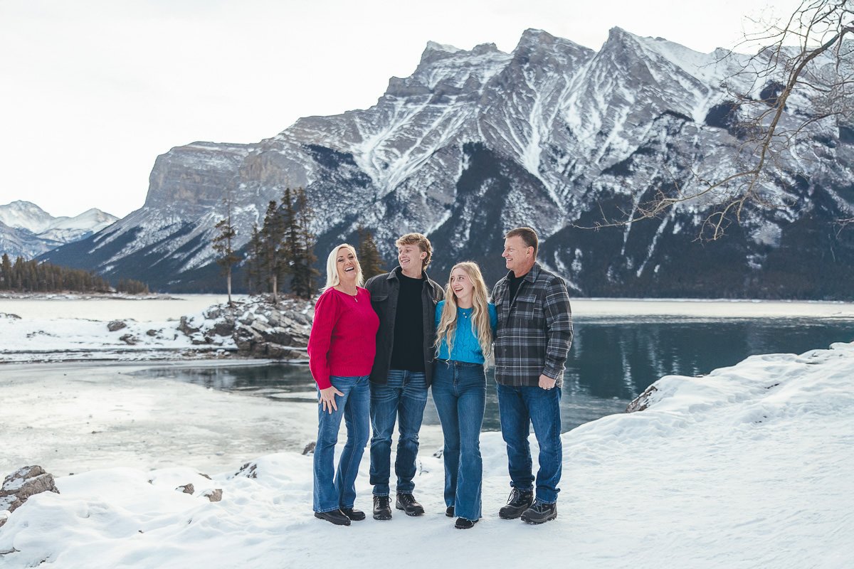 Lake Minnewanka in Winter