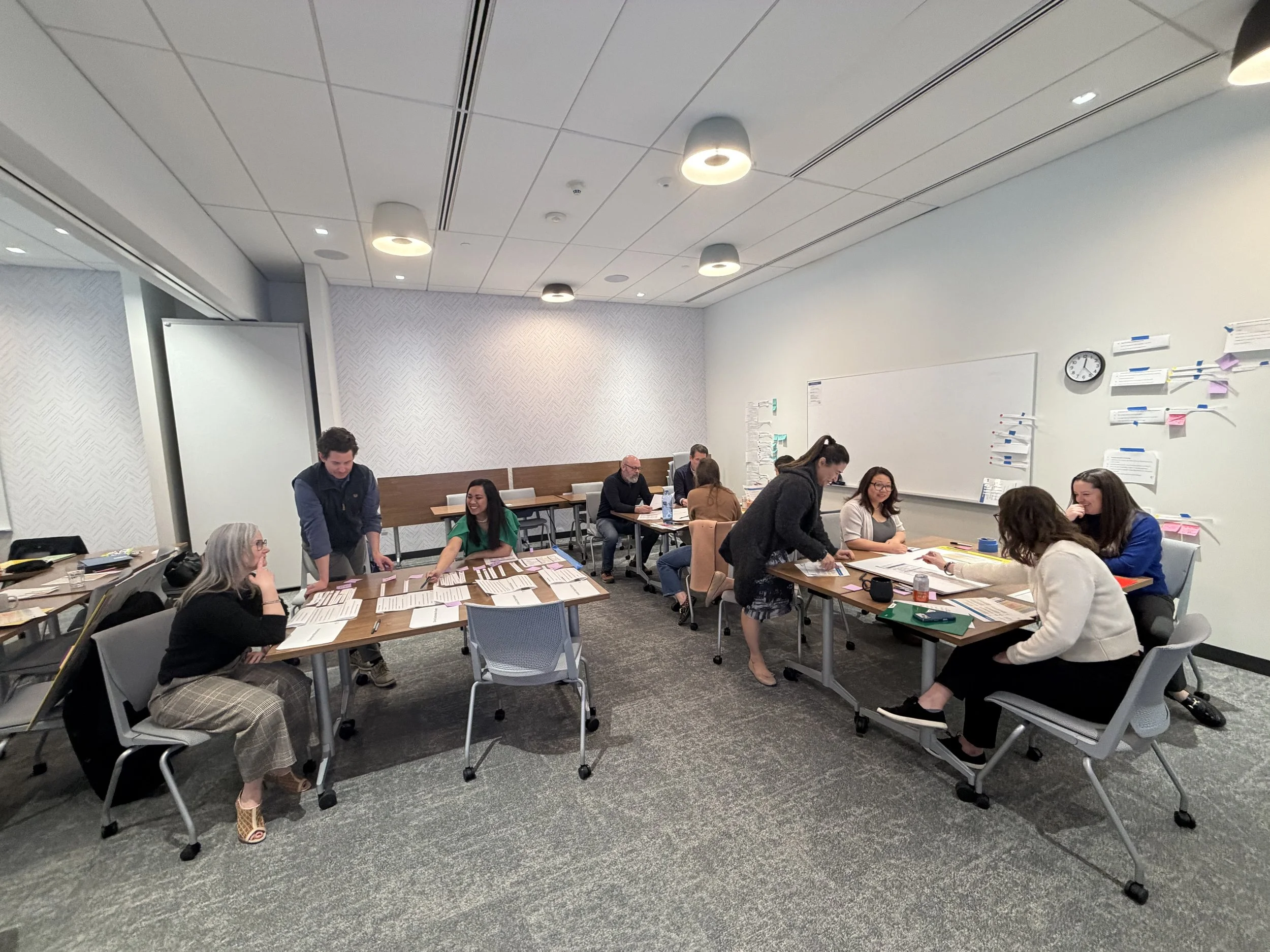 The Coraggio team building a strategic plan together