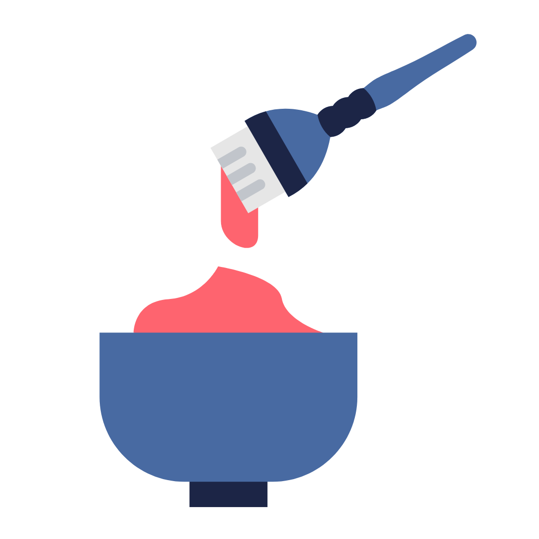 Dye bowl icon