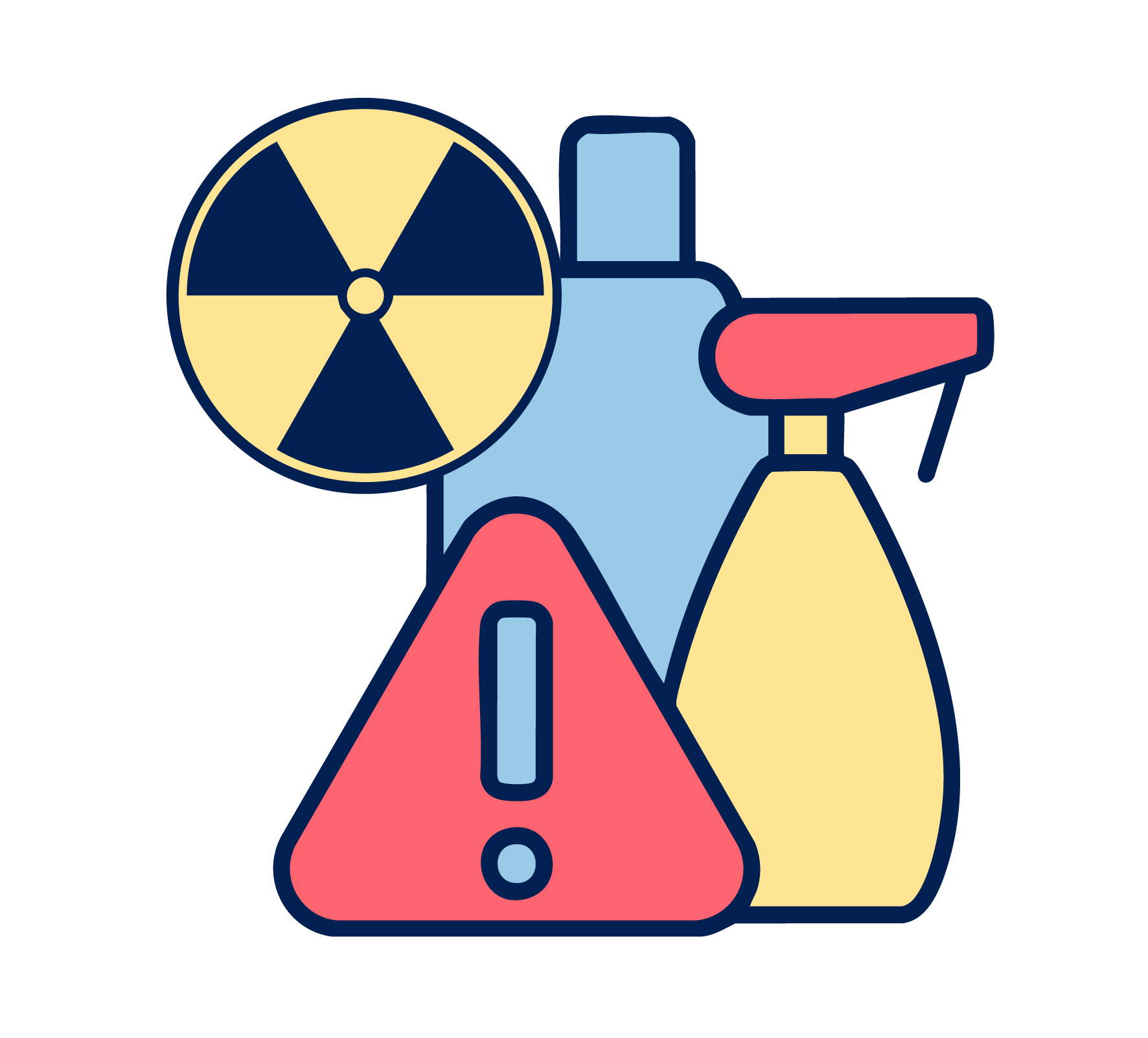 Chemical caution icon