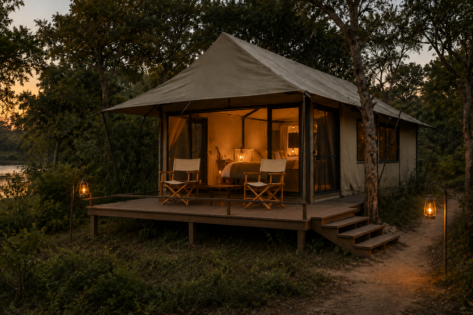 Sitikila Camp tent, concept rendering