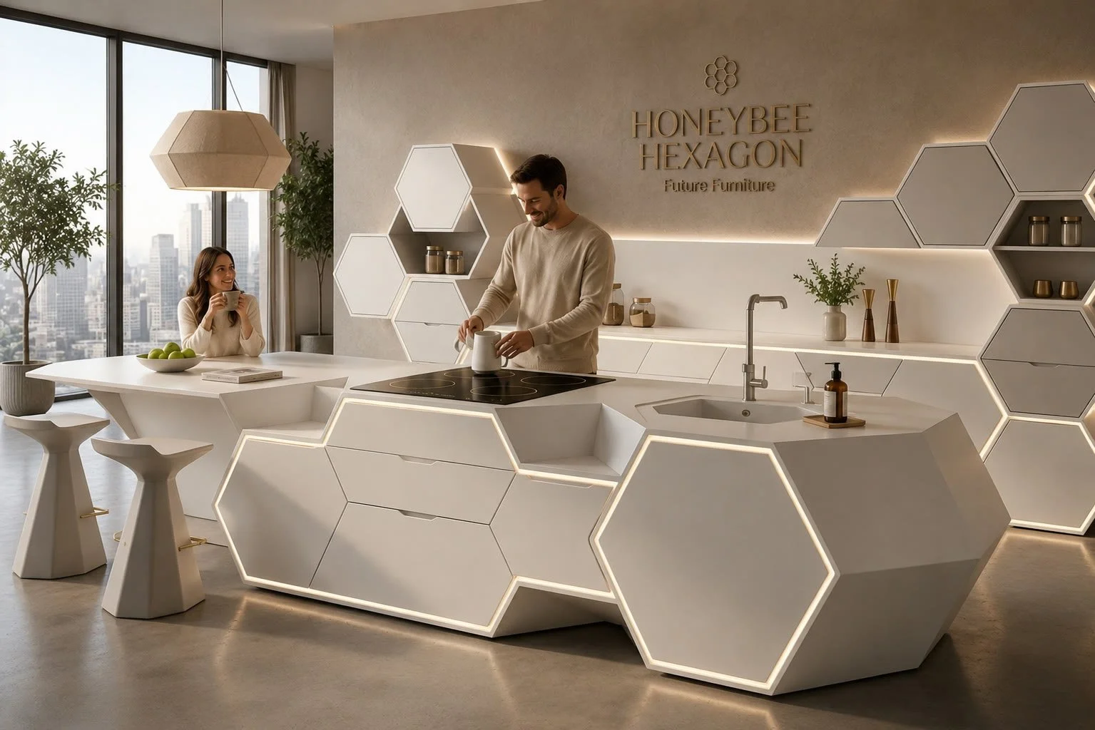 Honeybee Hexagon lifestyle