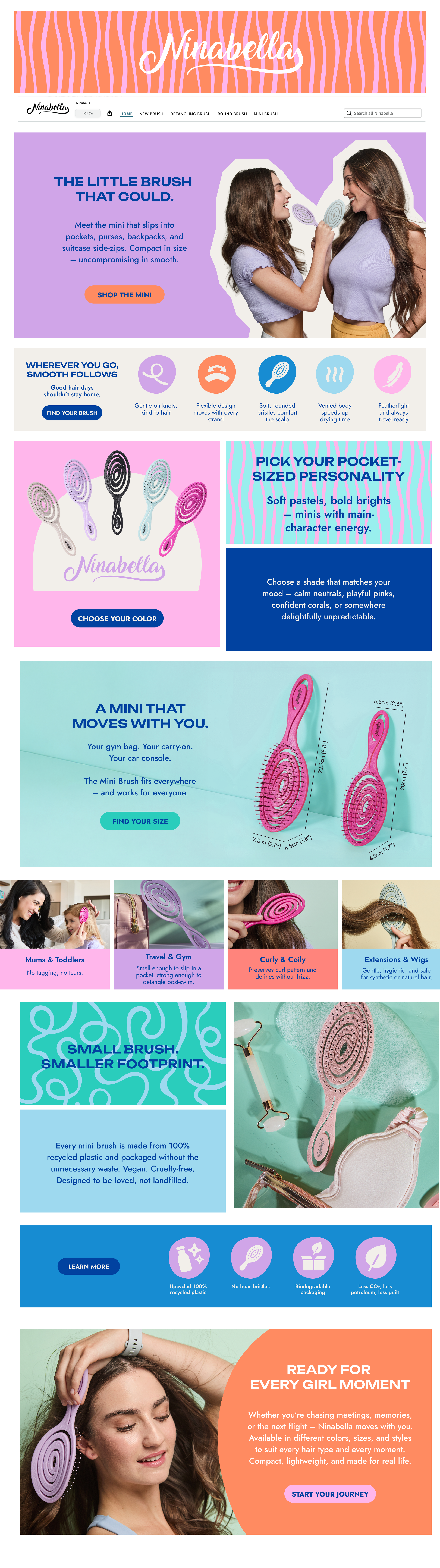 Rebuilt Ninabella mini brush page