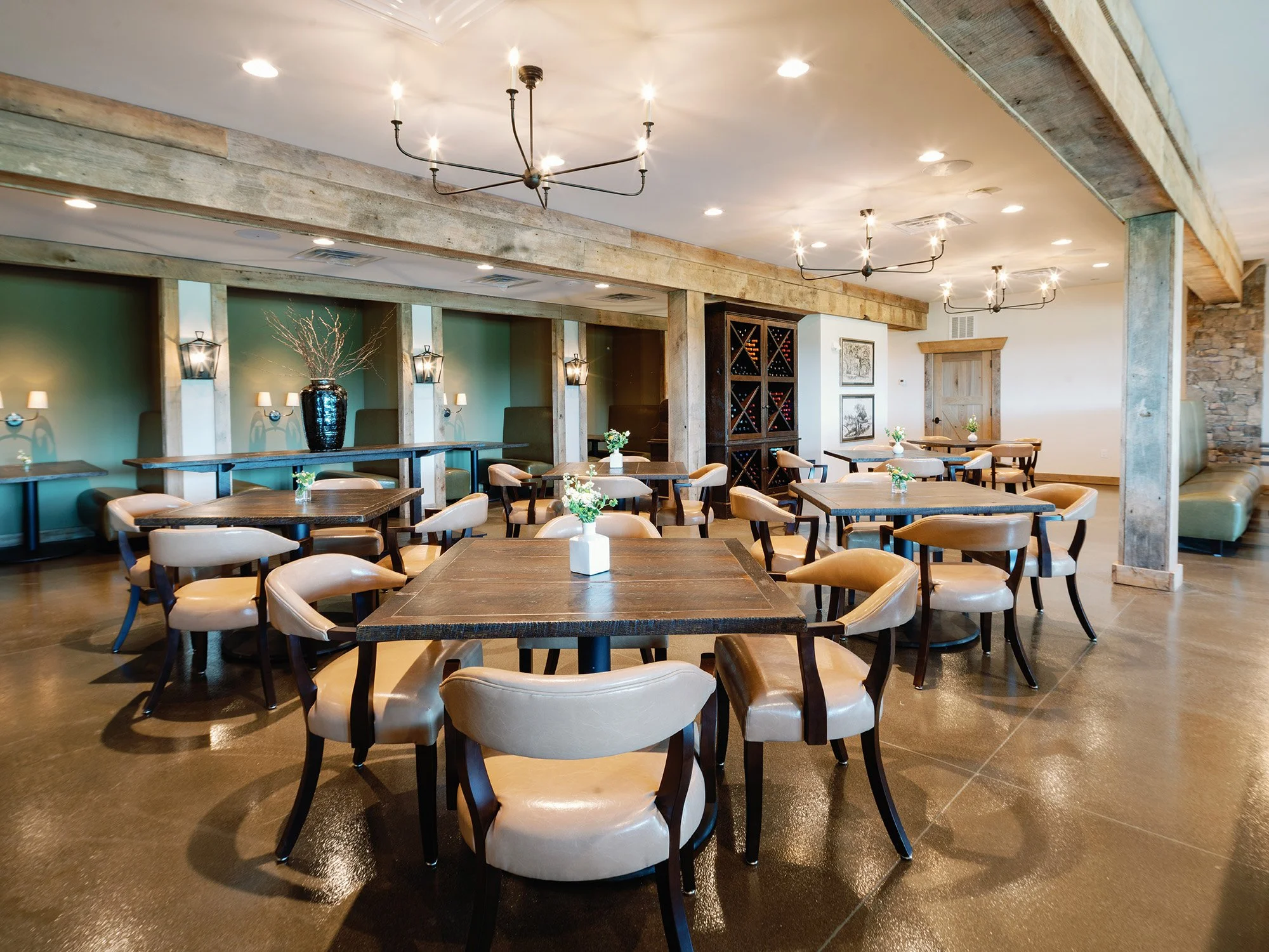 Wilder restaurant interior at Windy Hill Farm