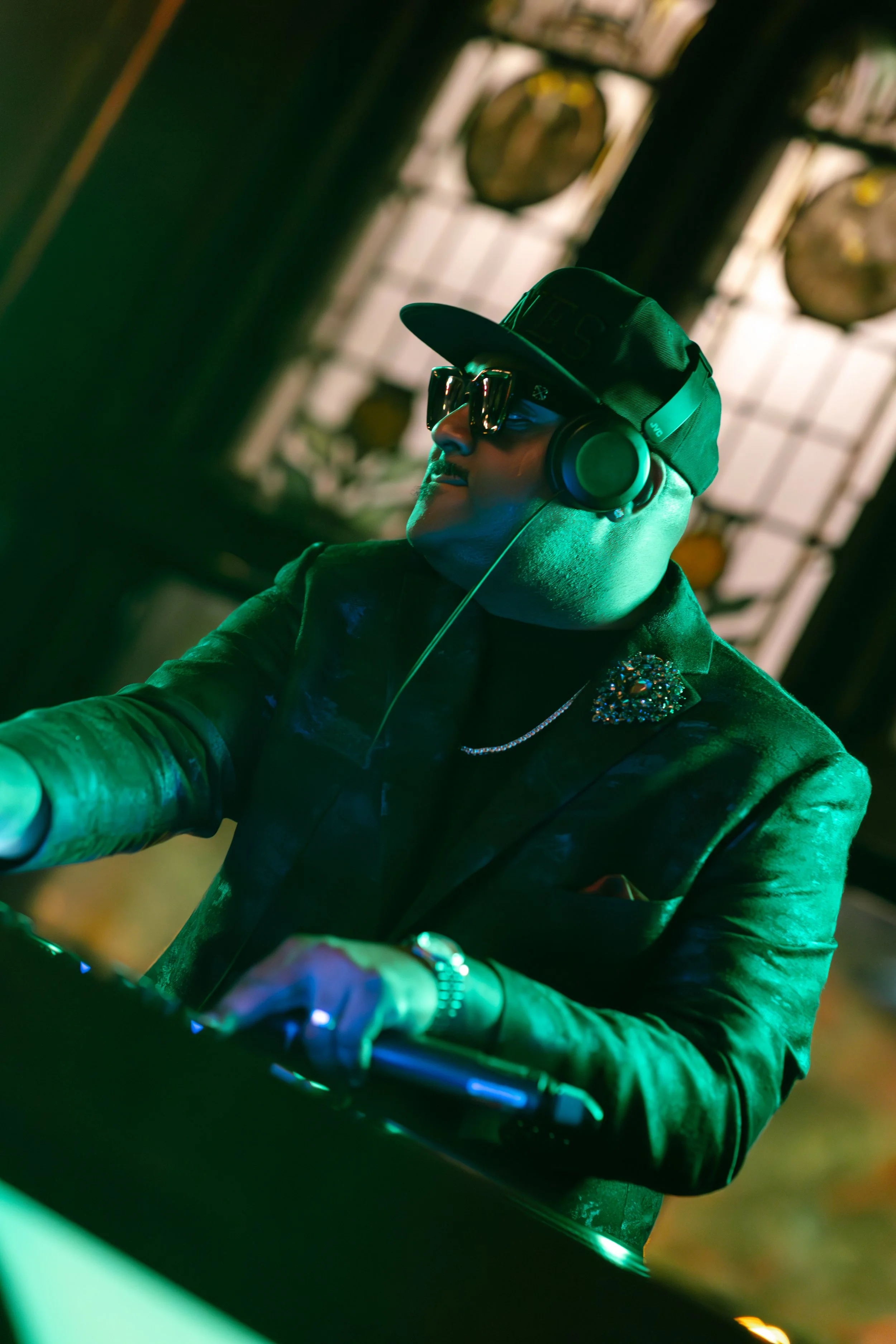 Luxury wedding reception with editorial atmosphere