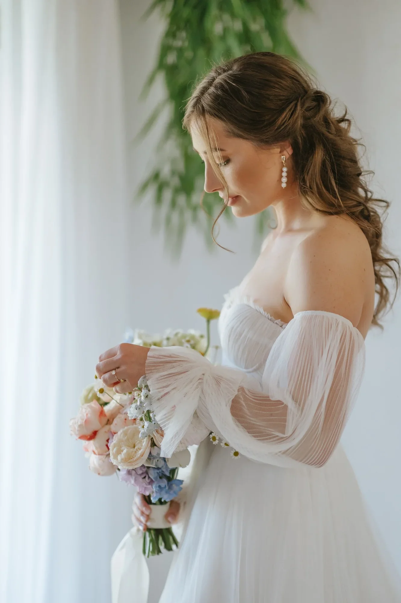 Editorial bridal portrait