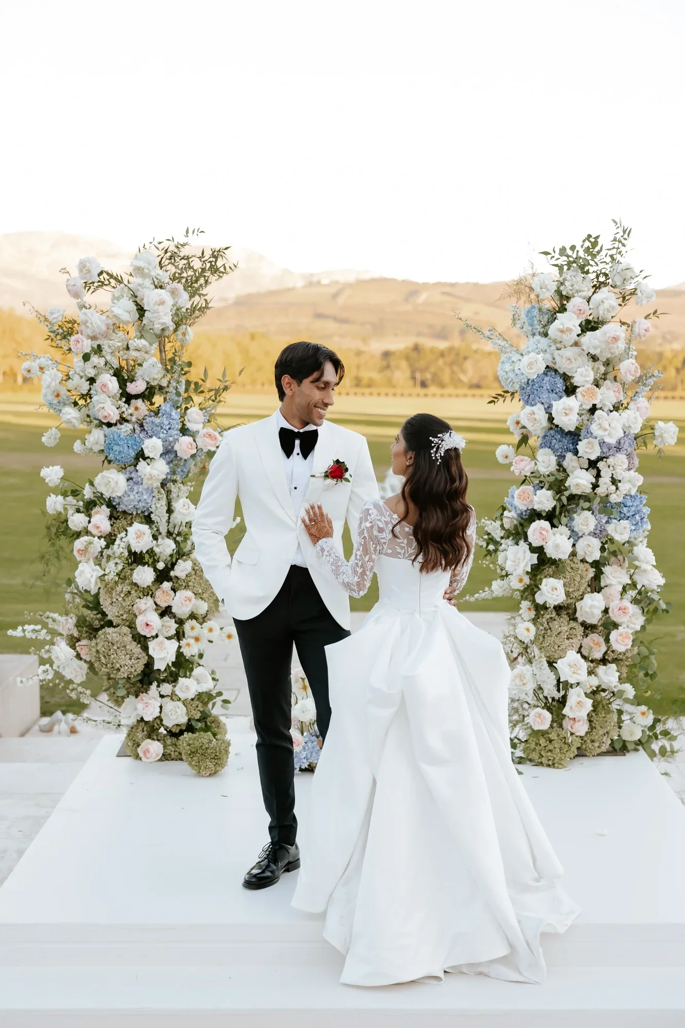 Wedding ceremony portrait