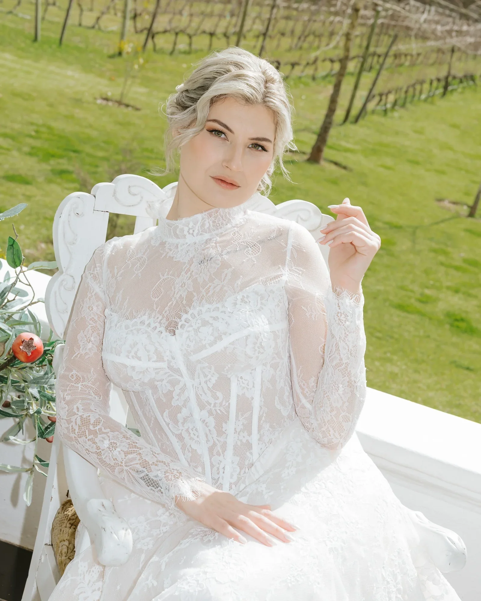 Editorial bridal portrait