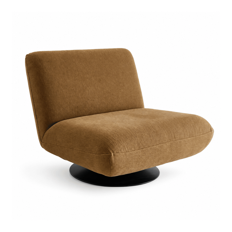 Five available studio seating pieces, shown one at a time