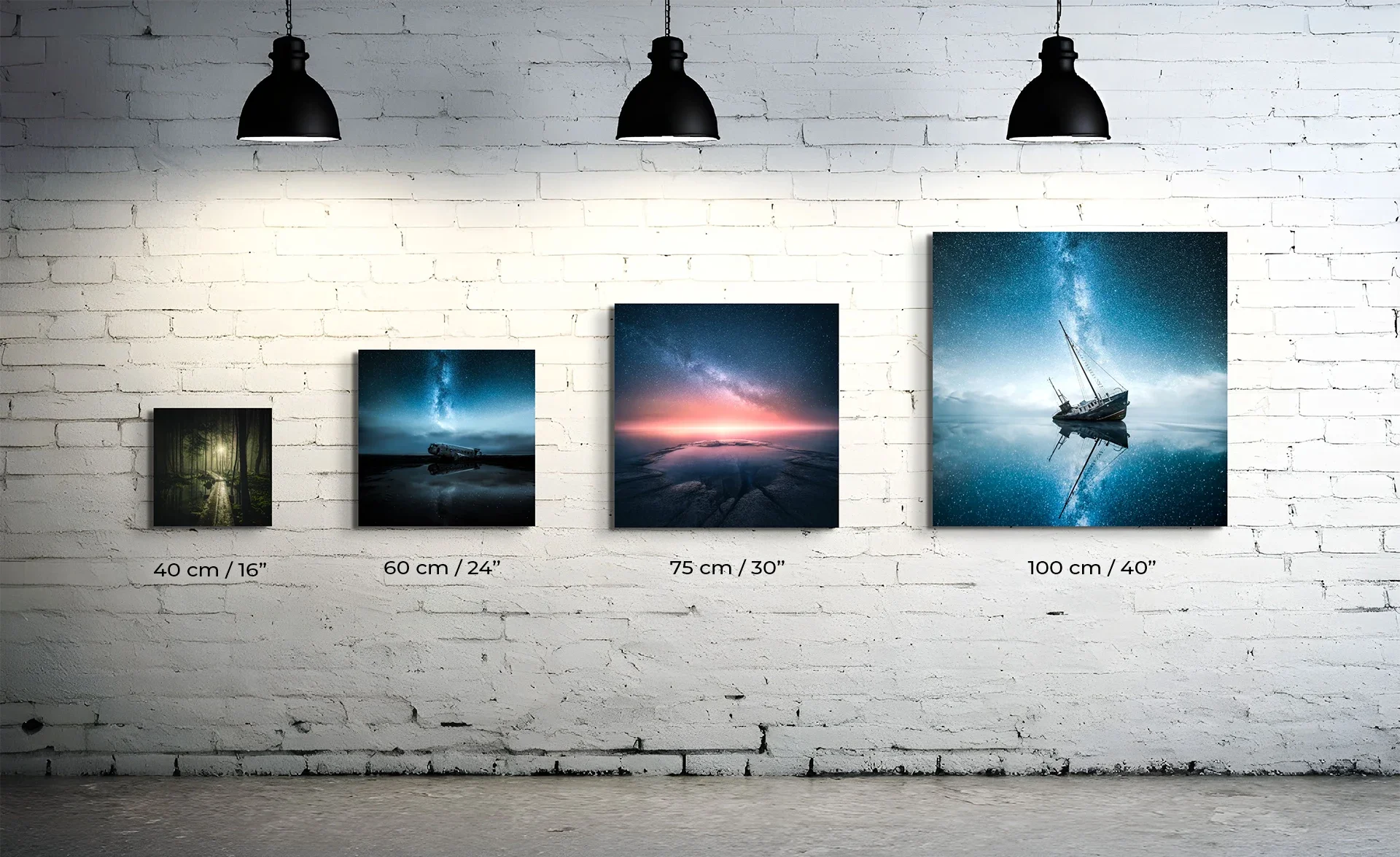 Fine Art Print Size Guide - Square Format