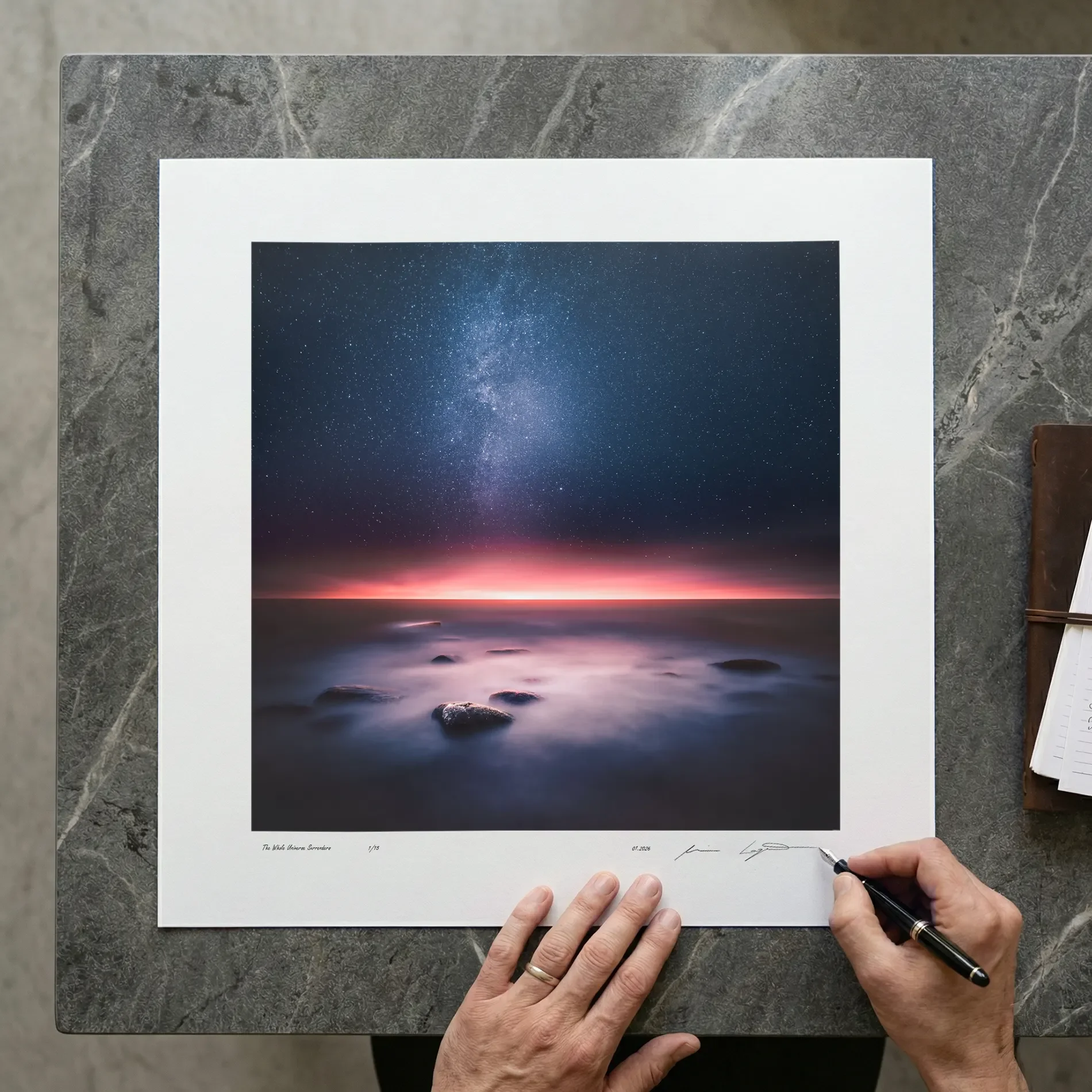 Mikko Lagerstedt signature on print