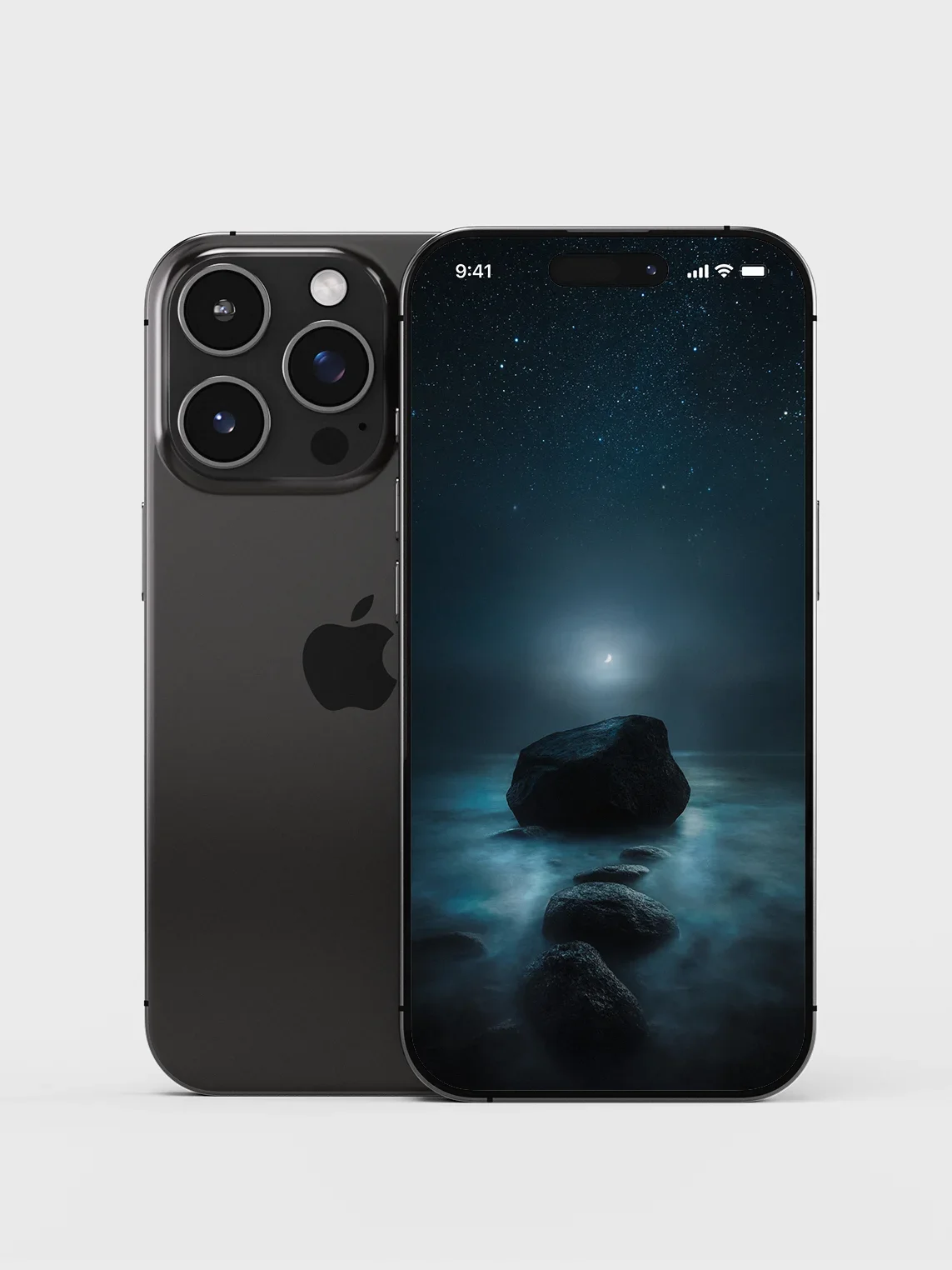 A smartphone displaying calm imagery, illustrating visual impact that leads to focus