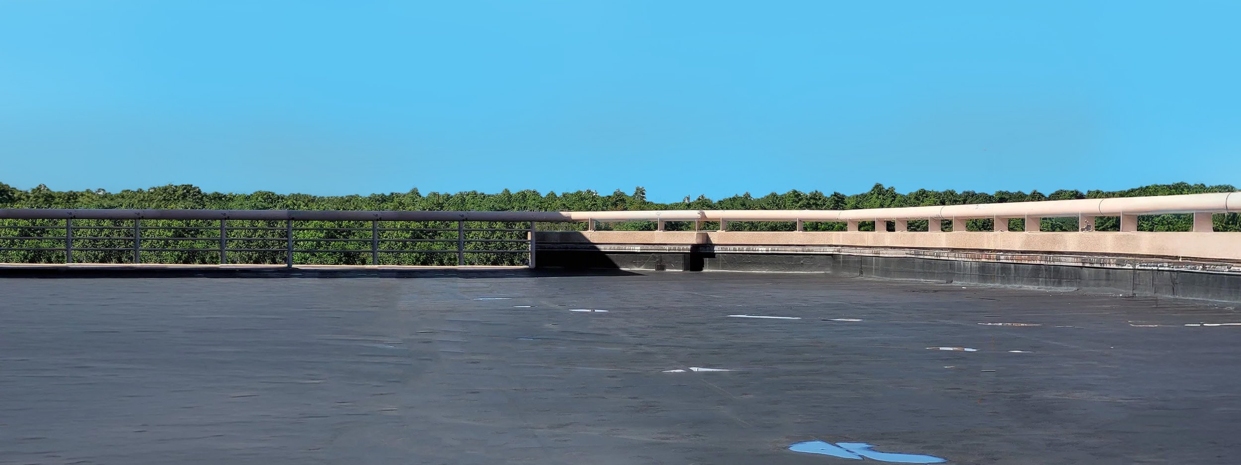 Empty commercial rooftop