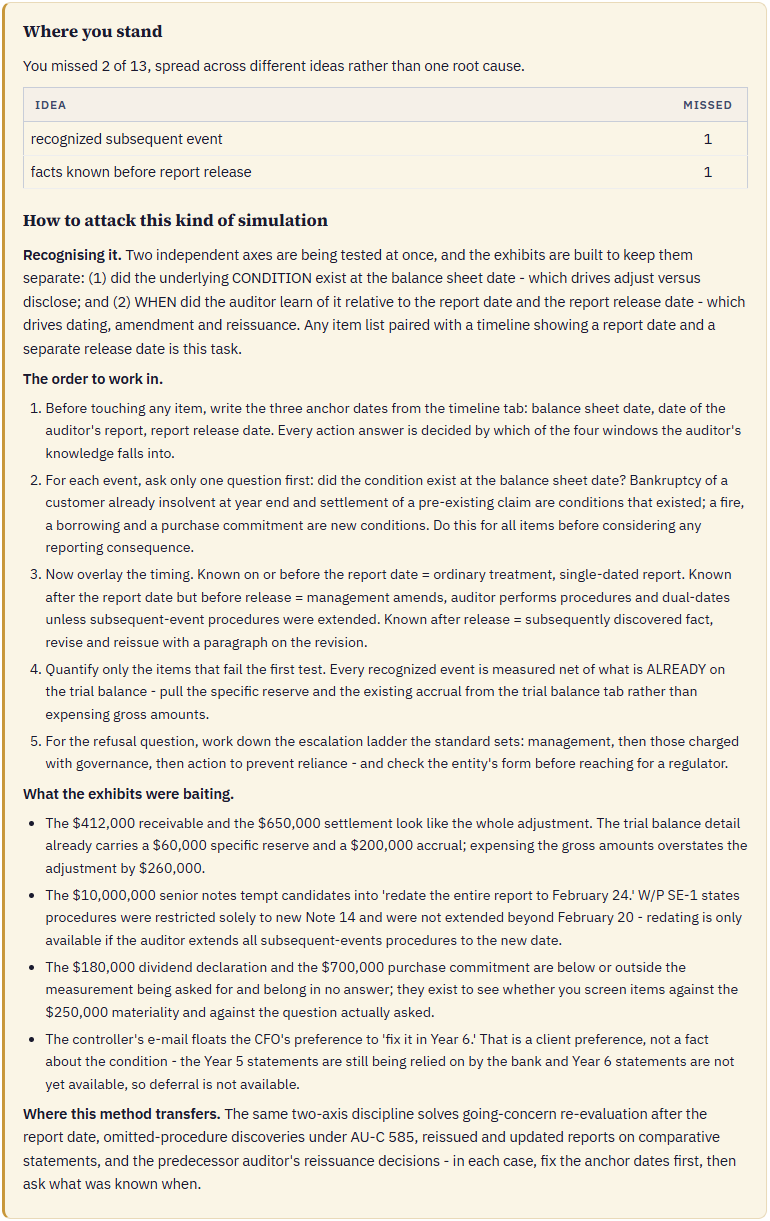 The approach walkthrough for the same simulation, explaining how to attack it