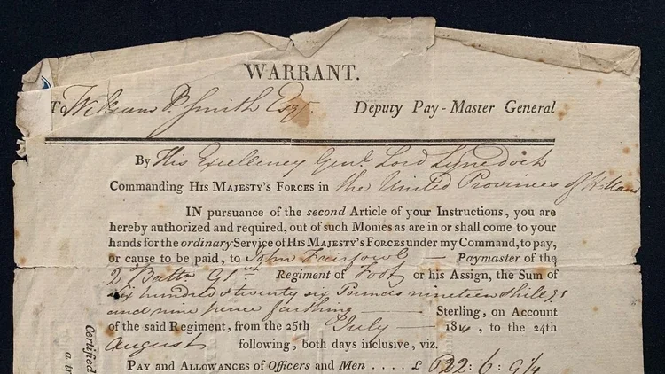 Autograph: Col. John Graham c.1814 