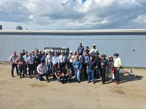 Corporate partners and guests gathered during the Brakemen Calgary Stampede experience