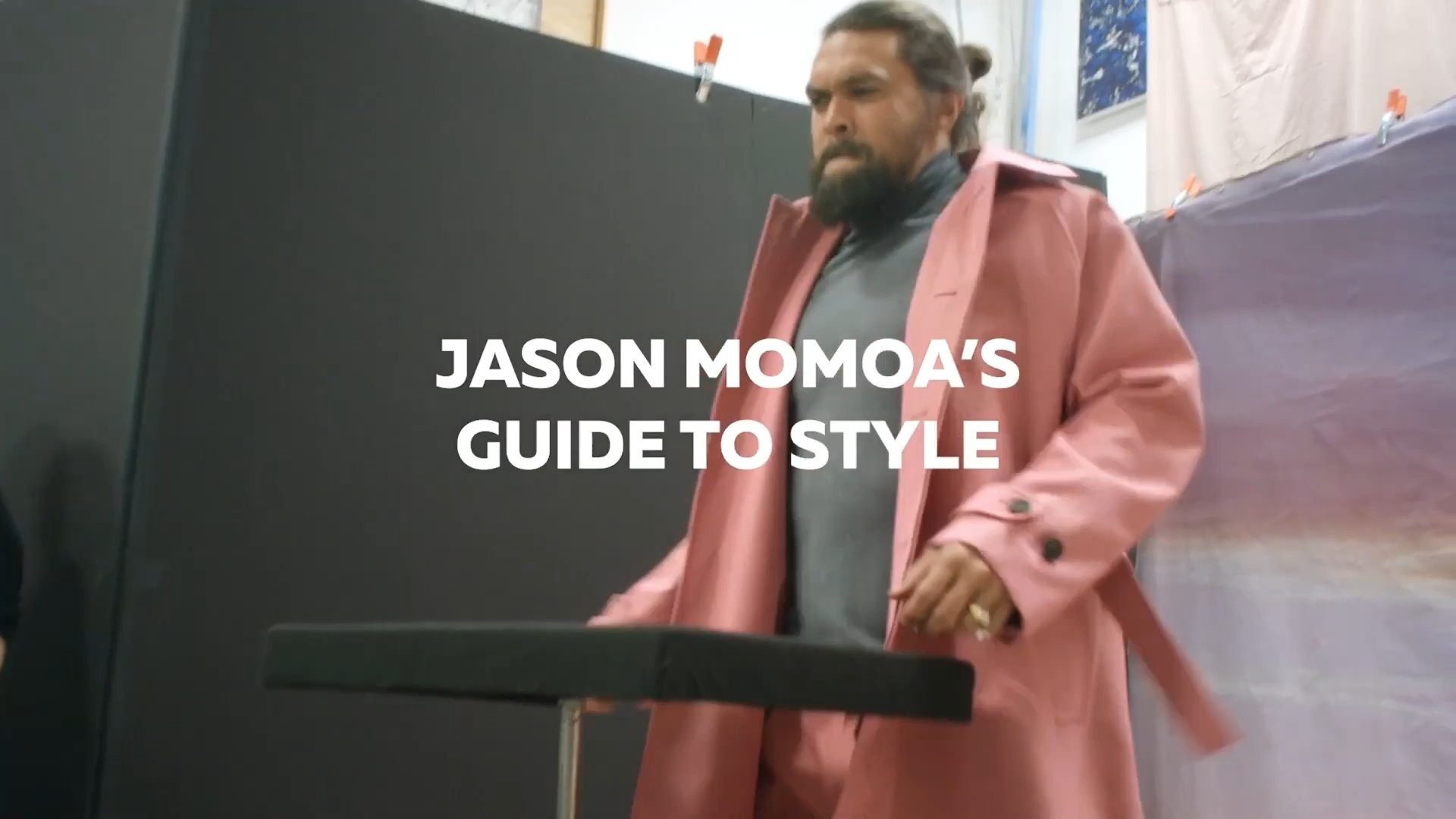 Jason Momoa on treadmill