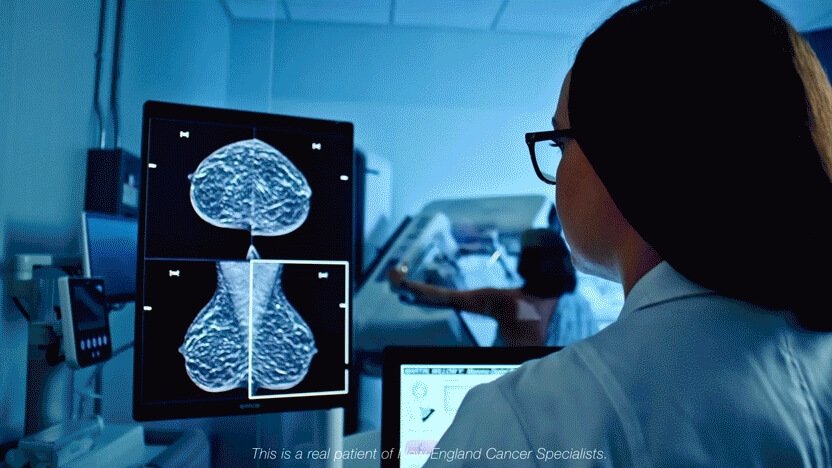 Person viewing x-rays