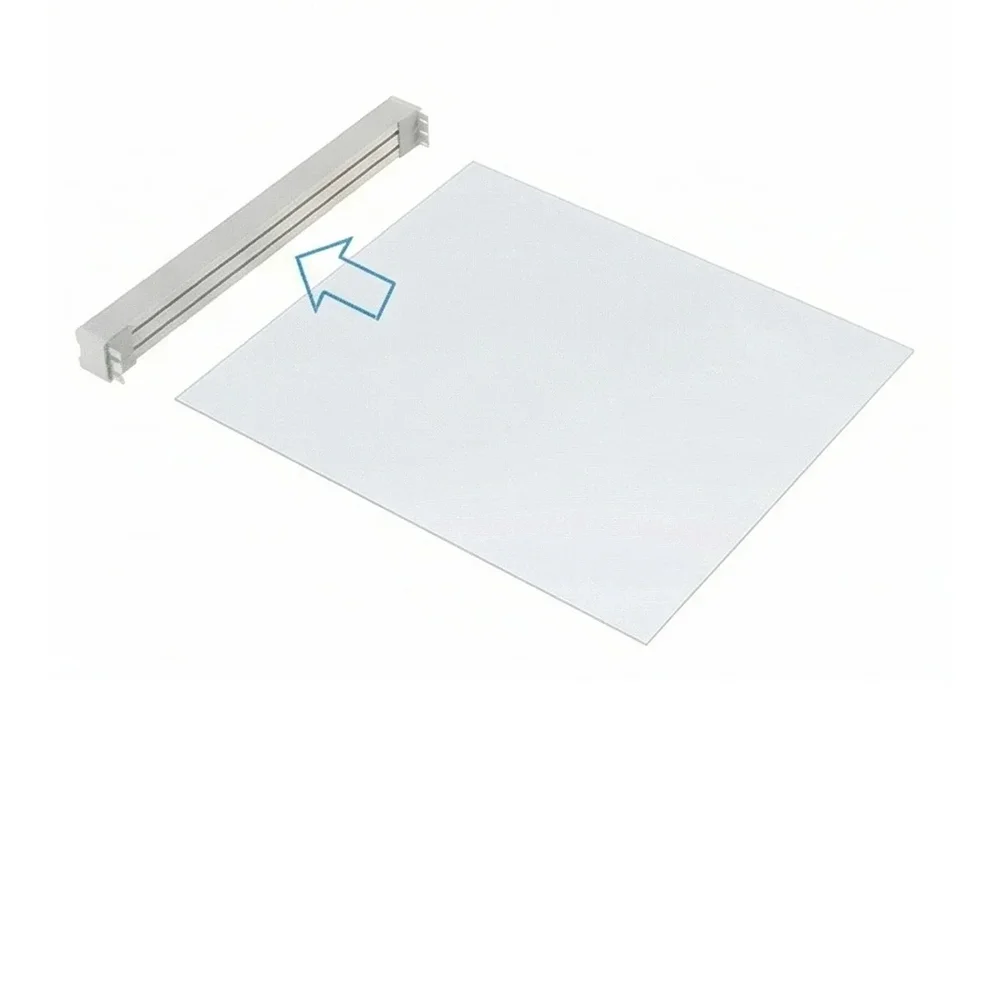 First PET glazing panel inserted into a WindowKits Volya frame groove