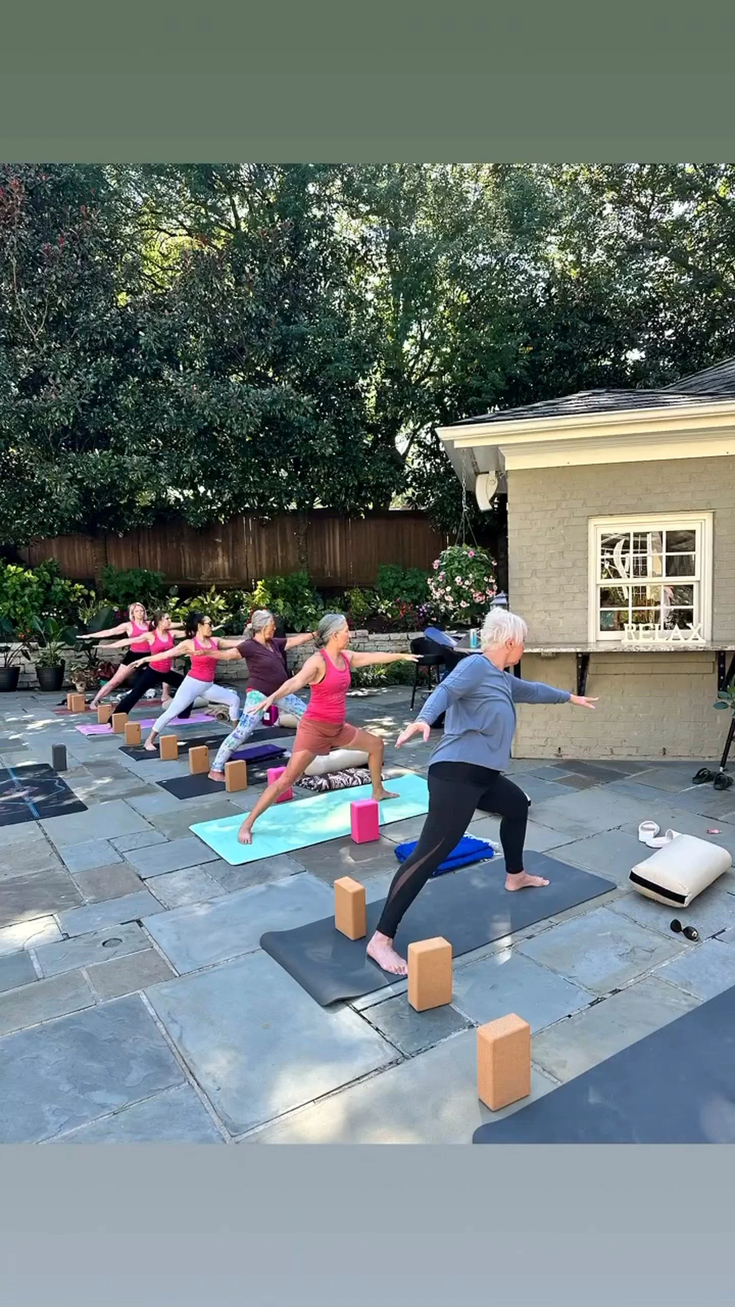 Yoga in progress