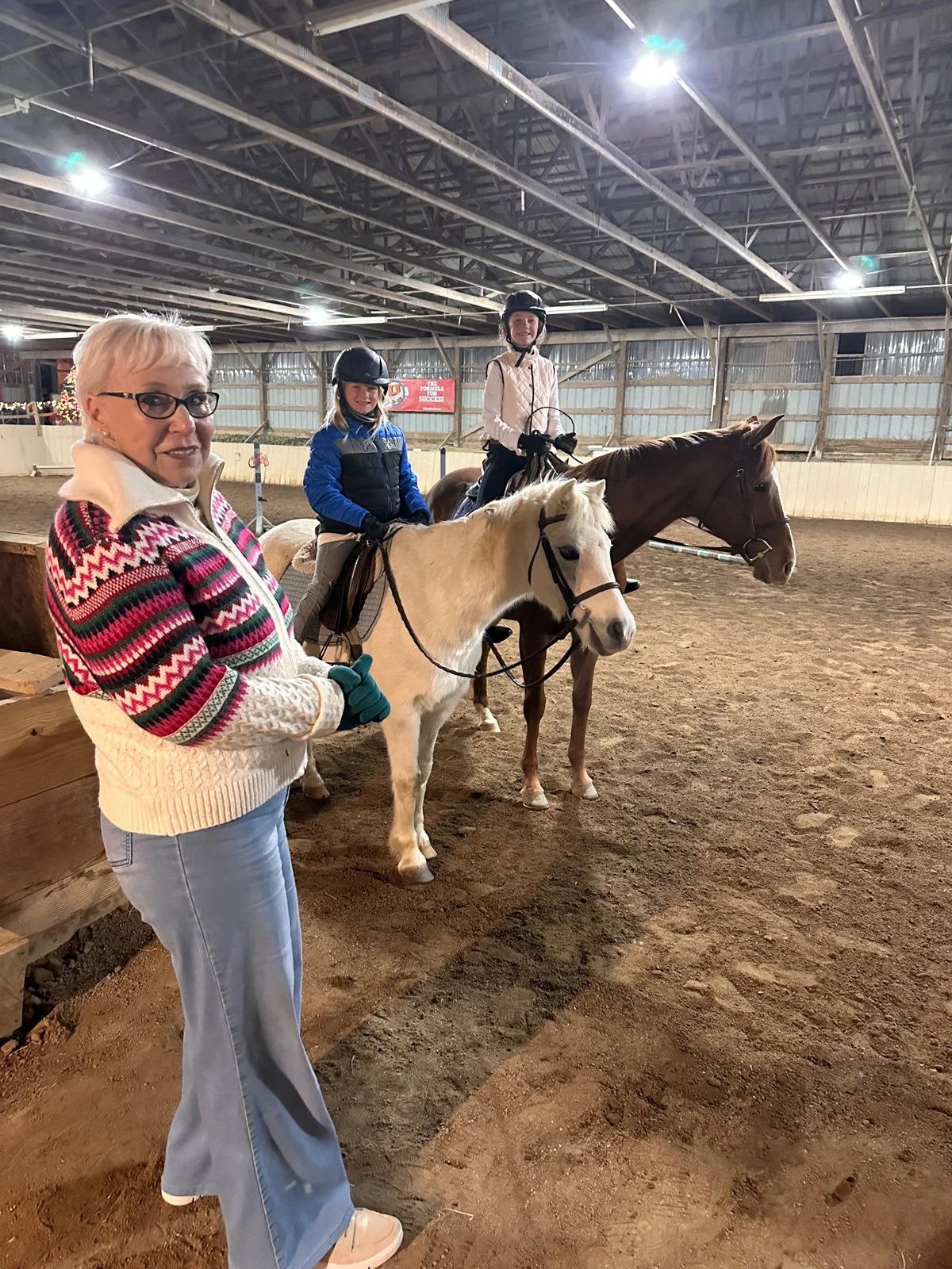 A quiet moment in the horse stable