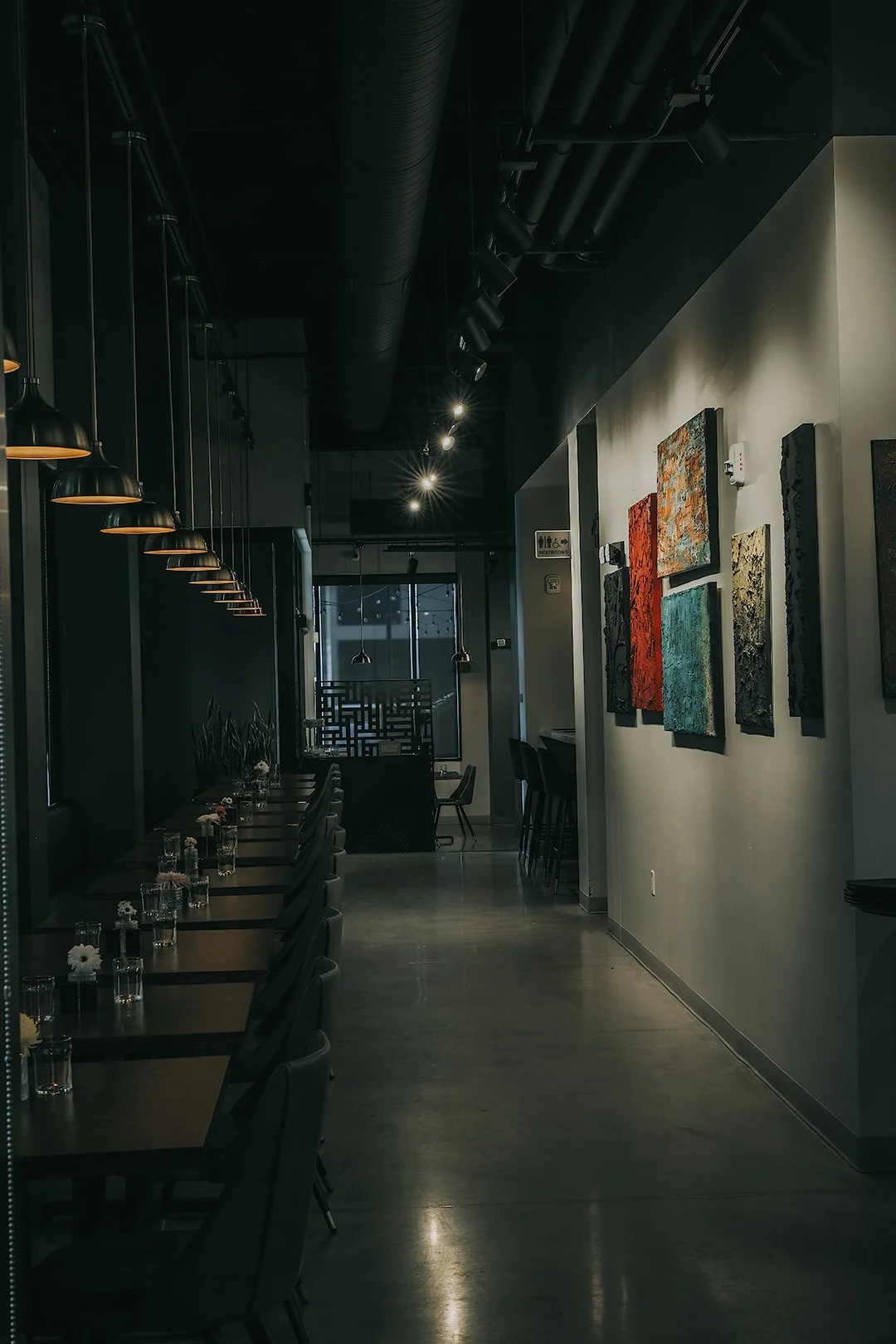 Interior of Urban Restaurant in Kansas City.