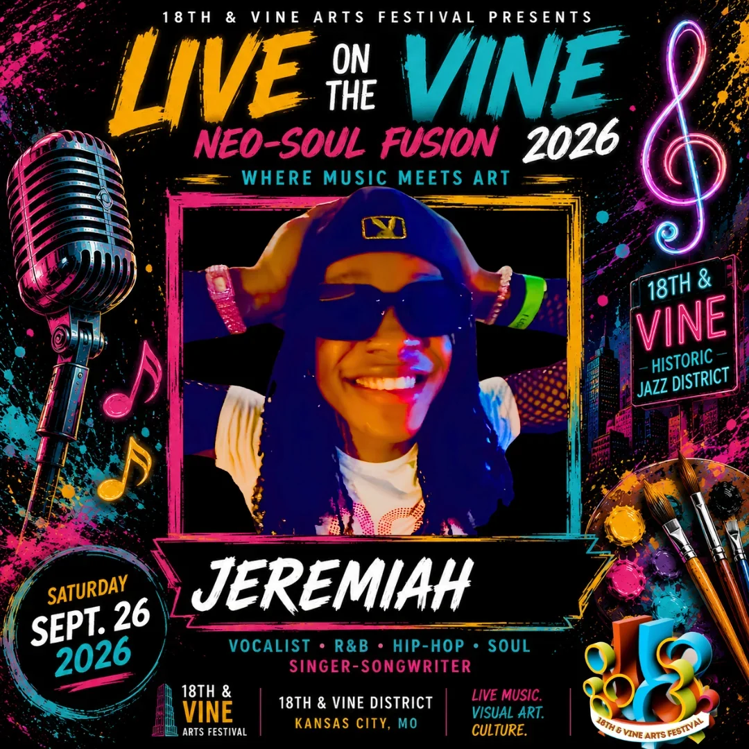 Jeremiah — Live on the Vine contestant festival flyer