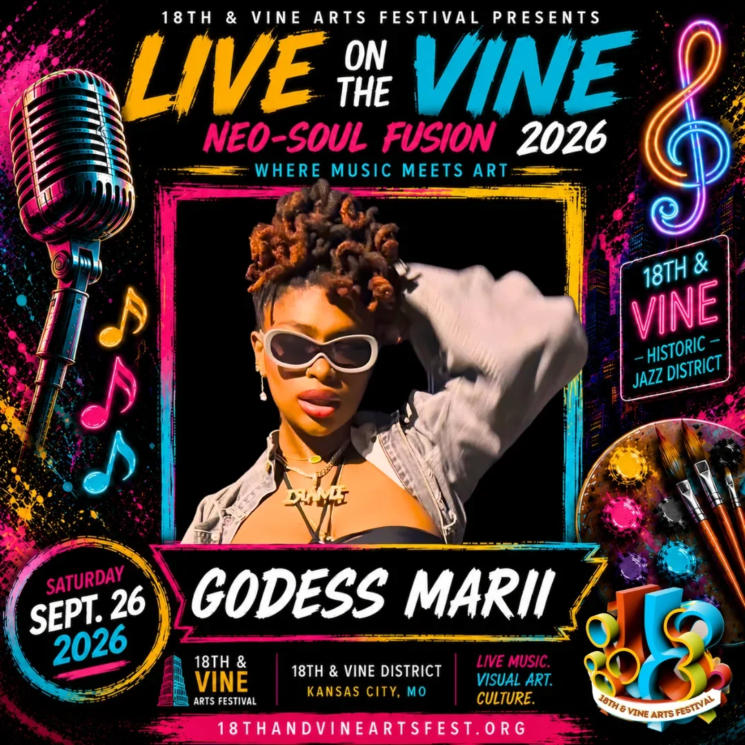Godess Marii (Imari Roach) — Live on the Vine contestant festival flyer