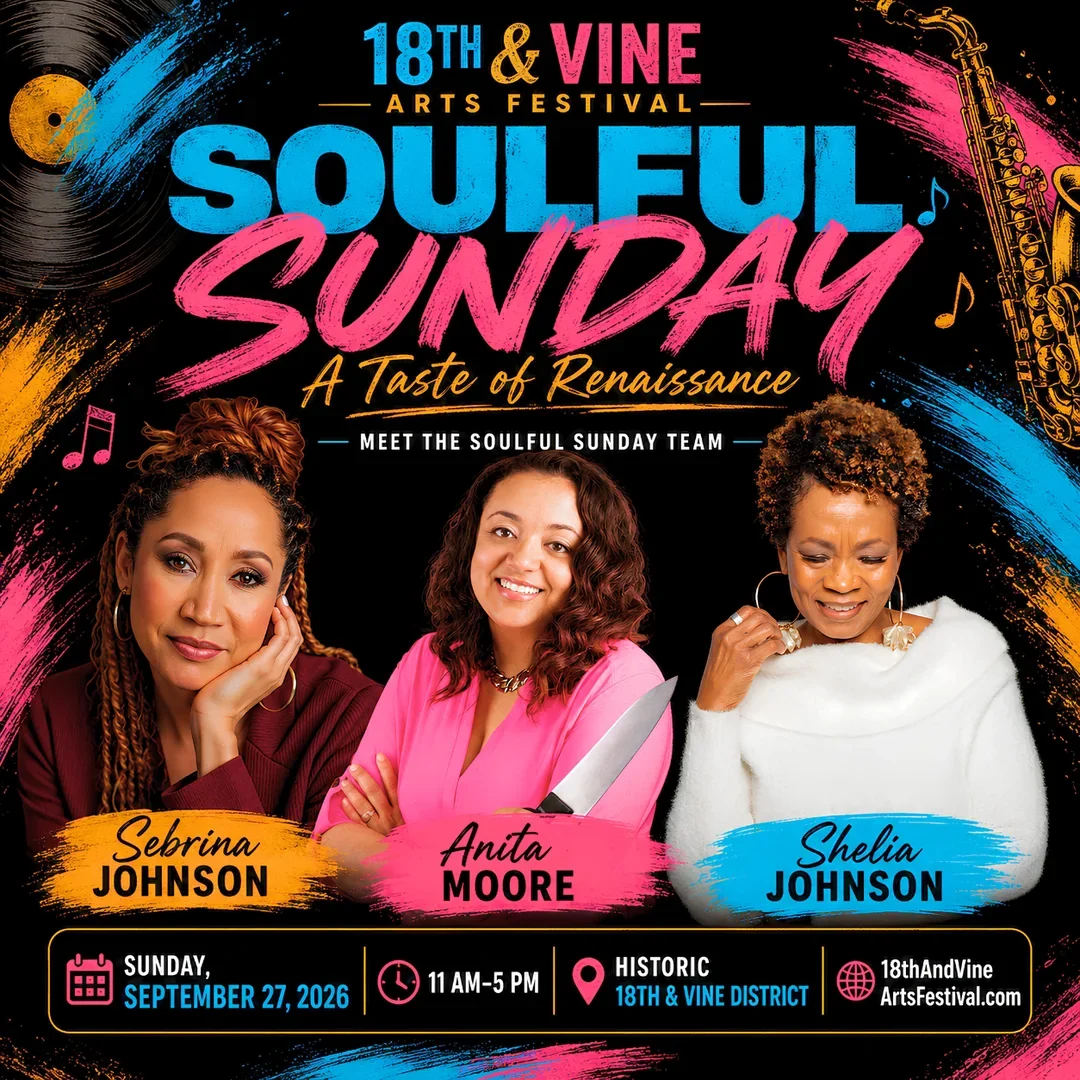 Sebrina Johnson; Anita Moore; Shelia Johnson — Soulful Sunday team festival flyer