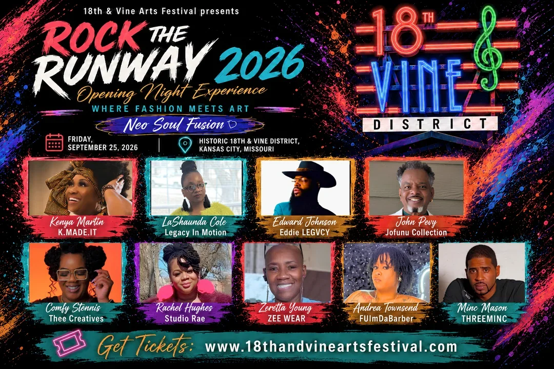 Runway landscape — Group lineup festival flyer