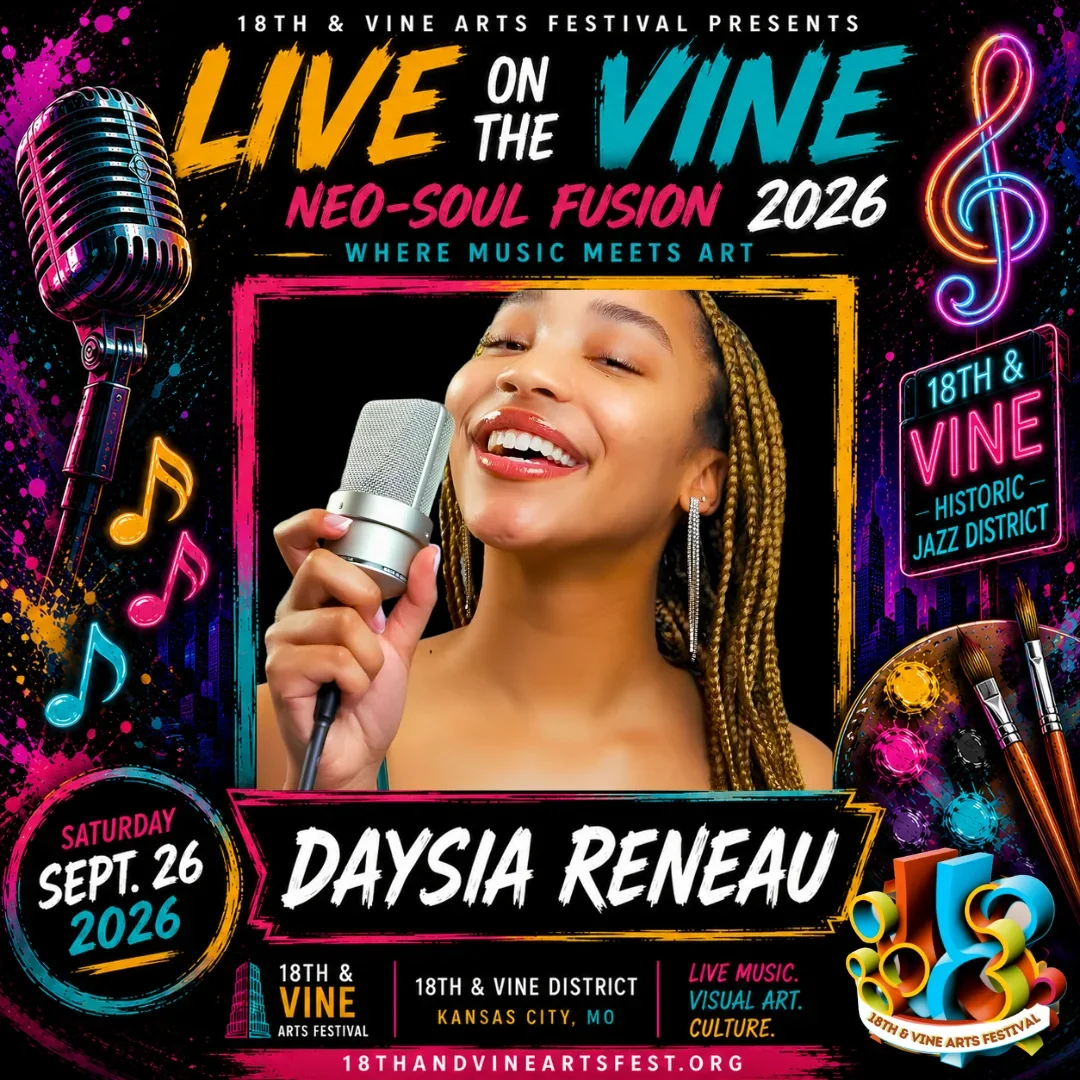 Daysia Reneau — Live on the Vine contestant festival flyer